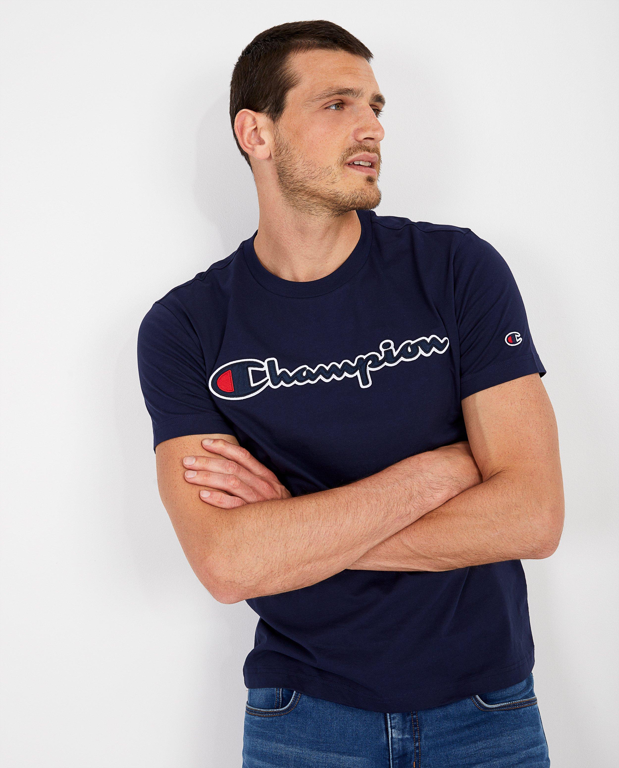 Blauw T-shirt Champion