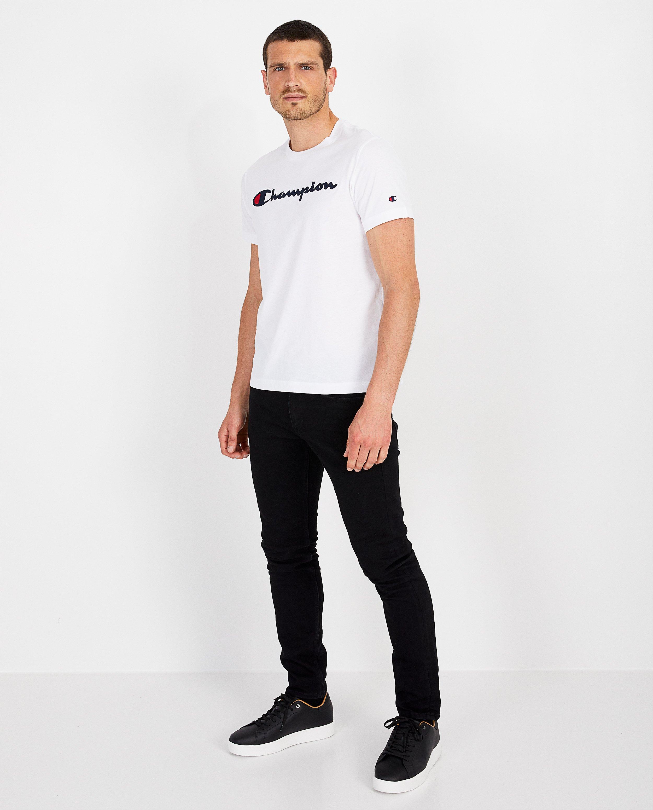 T-shirt blanc Champion - à inscription - Champion