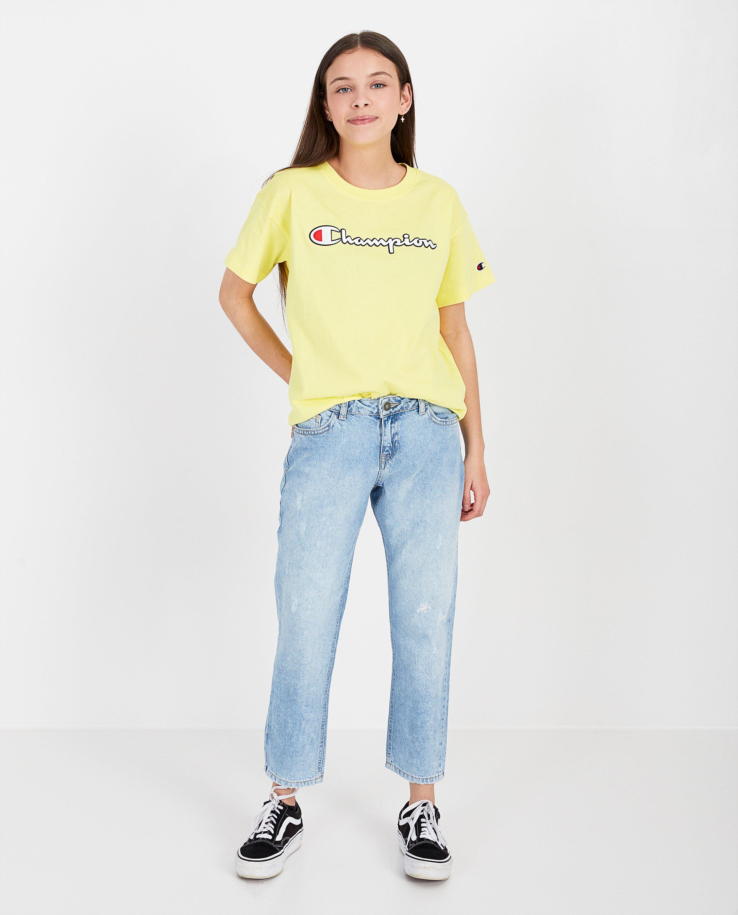 Geel T-shirt Champion - custom fit - Champion