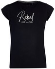 T-shirt noir avec inscription Levv - grise - Levv