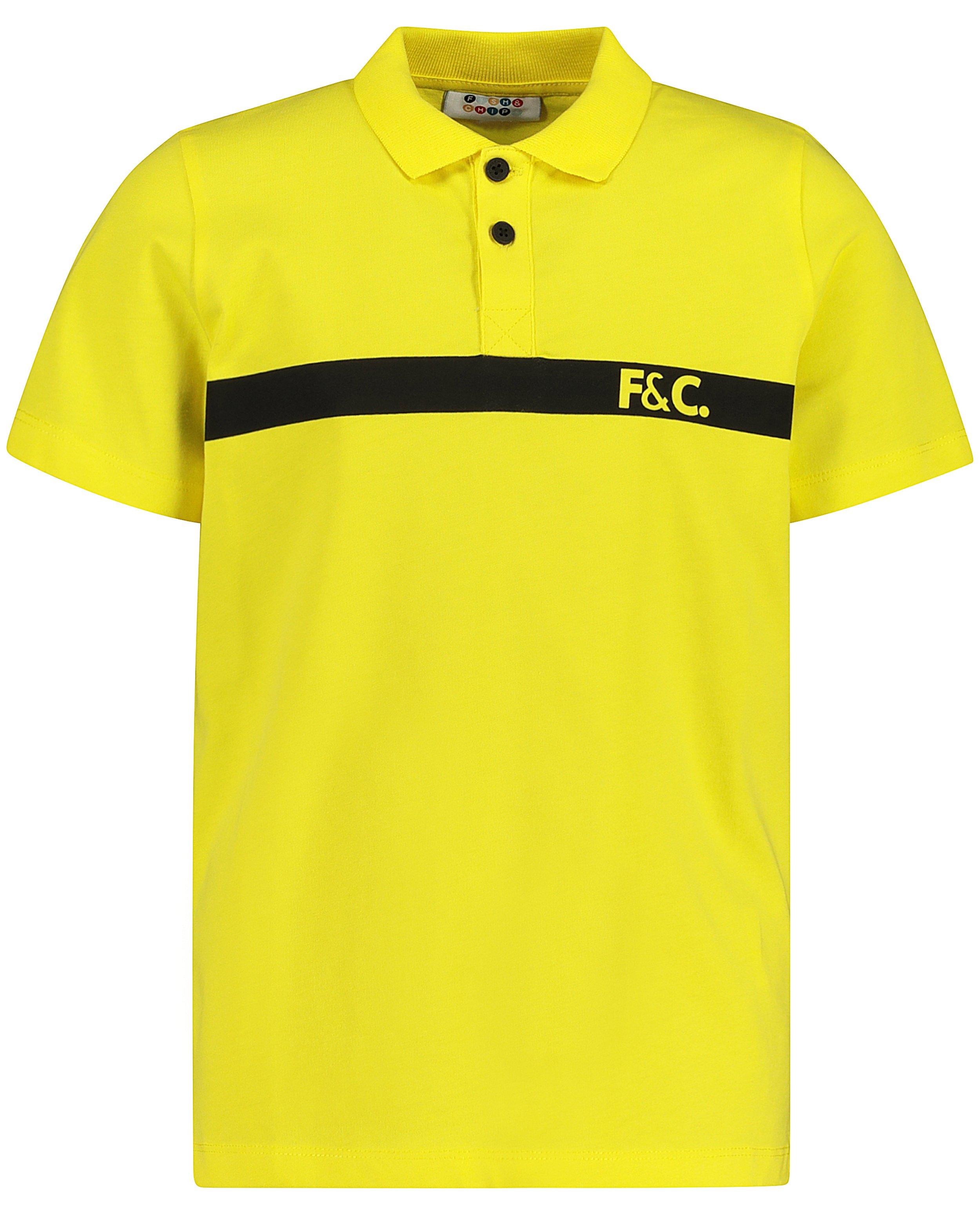 Polo's - Gele polo met opschrift