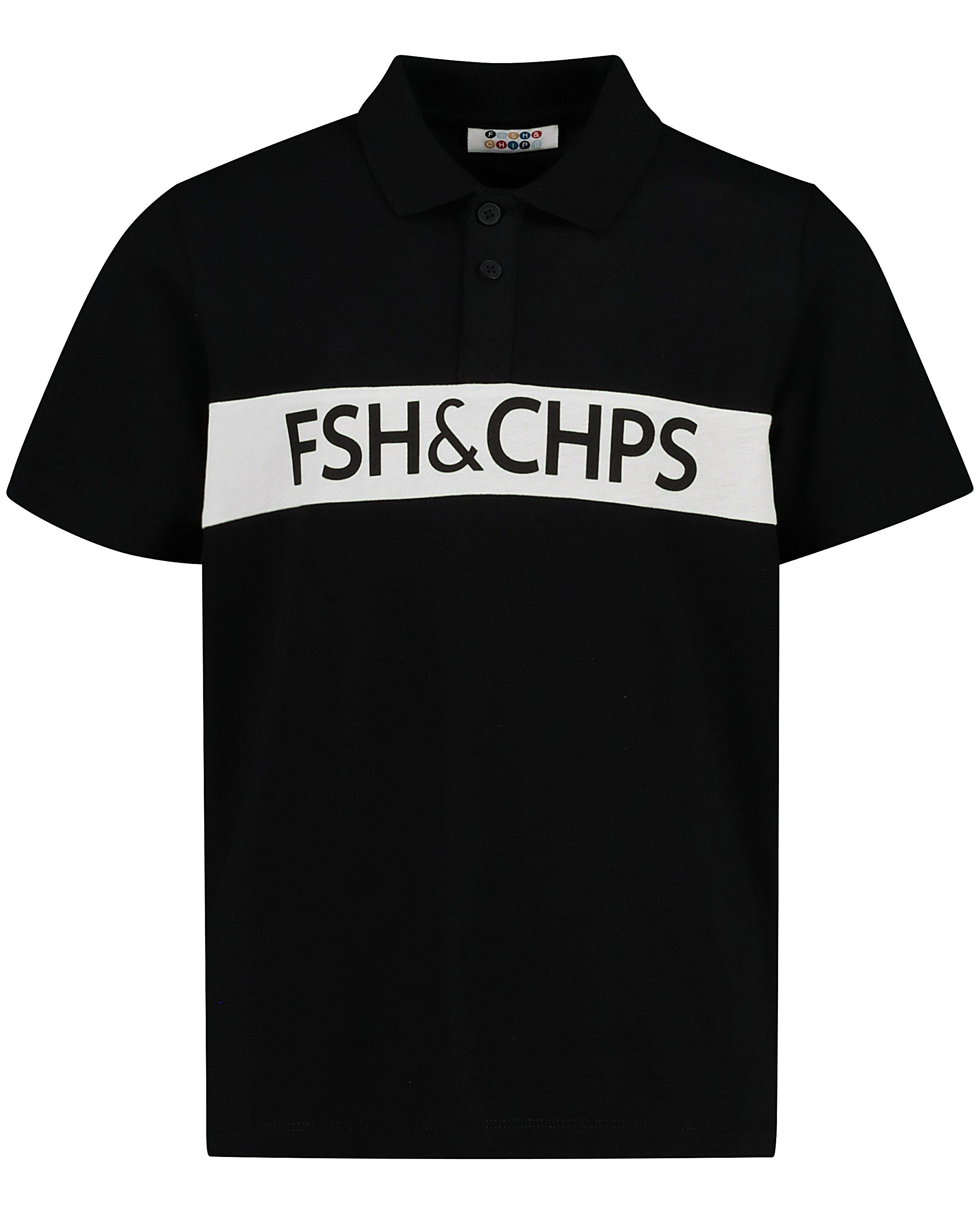 Polos - Polo noir à inscription