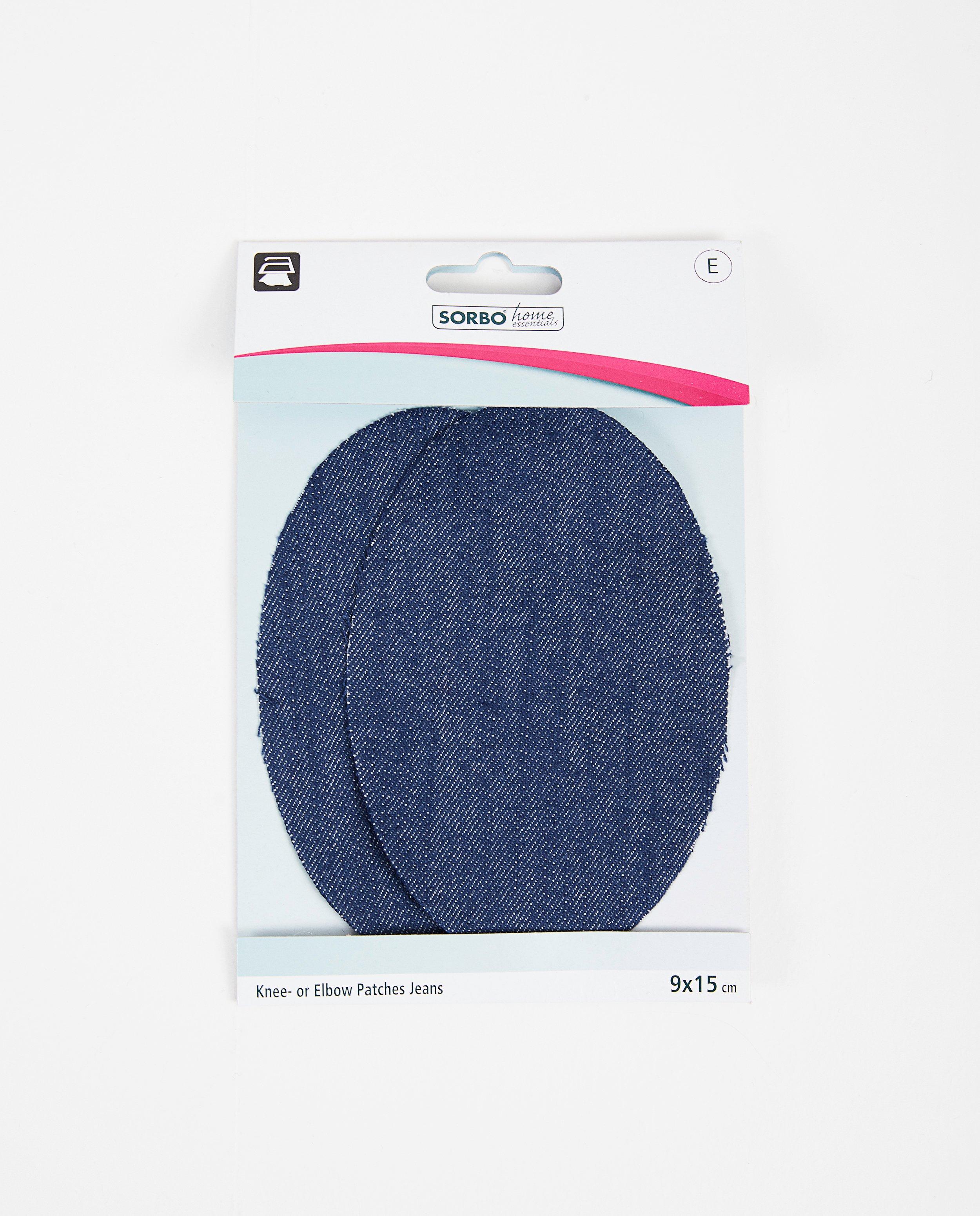 Denim knie- of elleboogstukken - in blauw - none