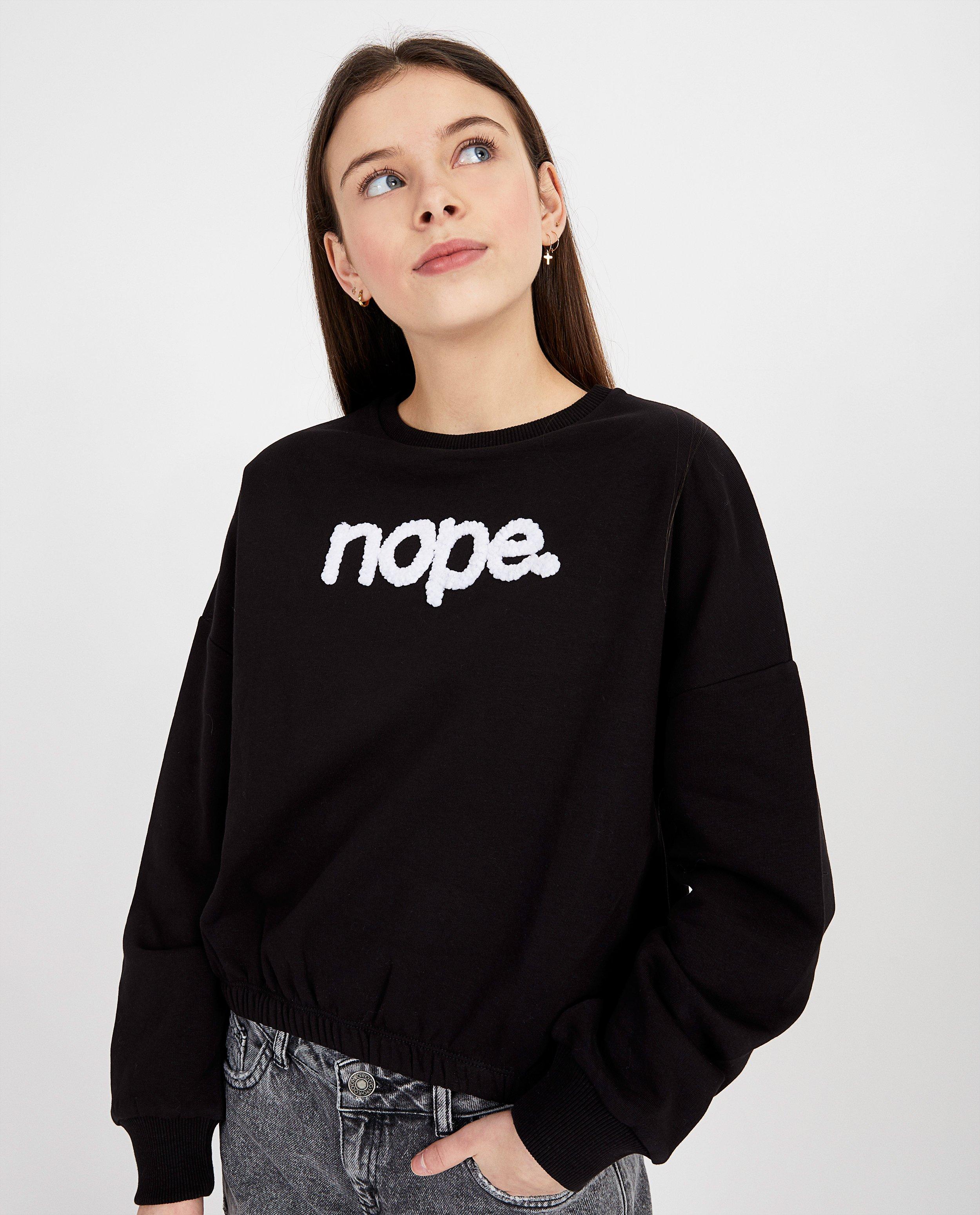 Sweats - Sweater noir avec inscription