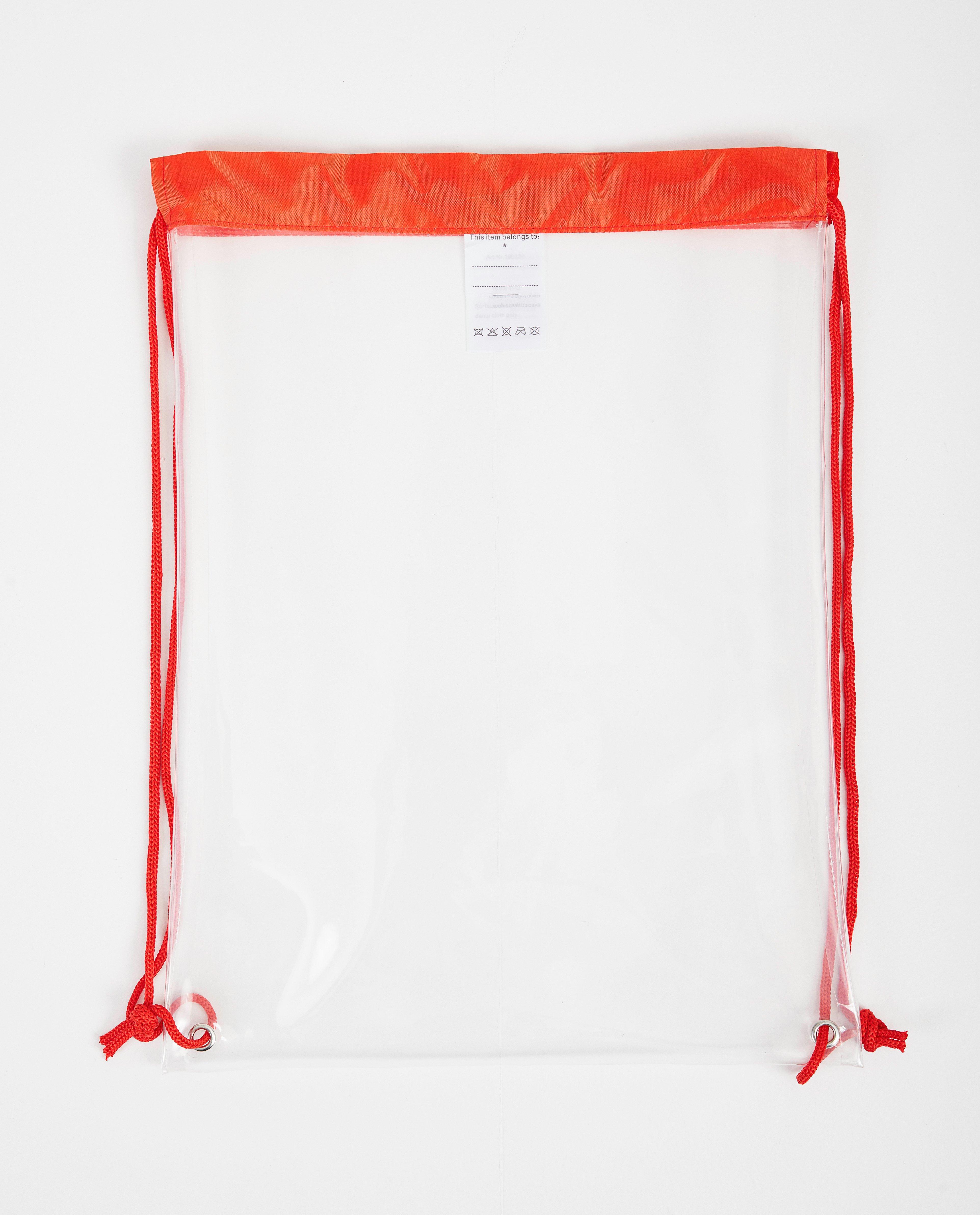 Sac transparent avec du rouge - sac à dos - JBC
