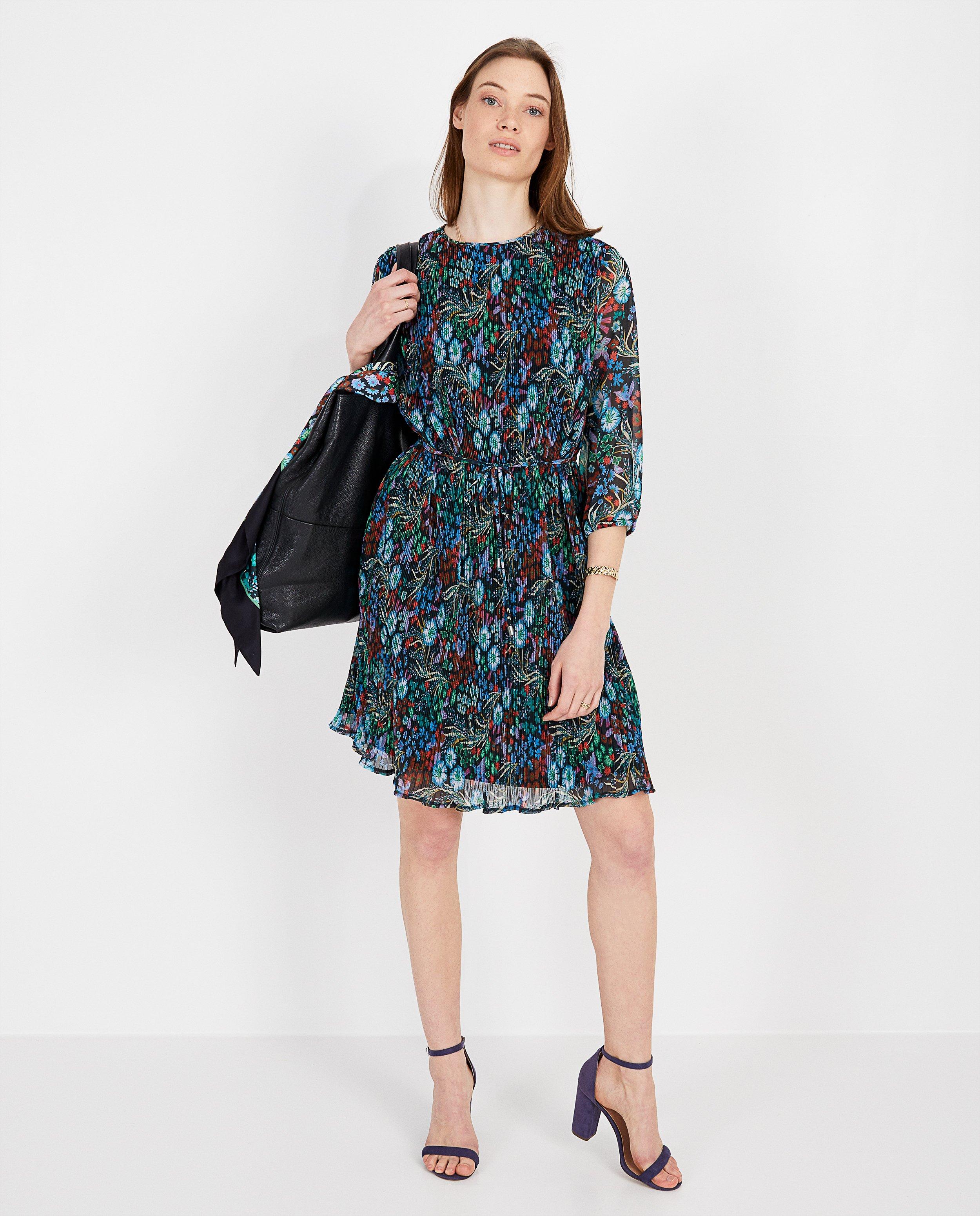 Robe noire à fleurs Marylène Madou - intégral - Marylène Madou