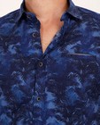 Hemden - Blauw hemd met print s.Oliver