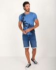 Blauw T-shirt met print - palmbomen - S. Oliver
