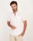 Hemden - Wit hemd met korte mouwen