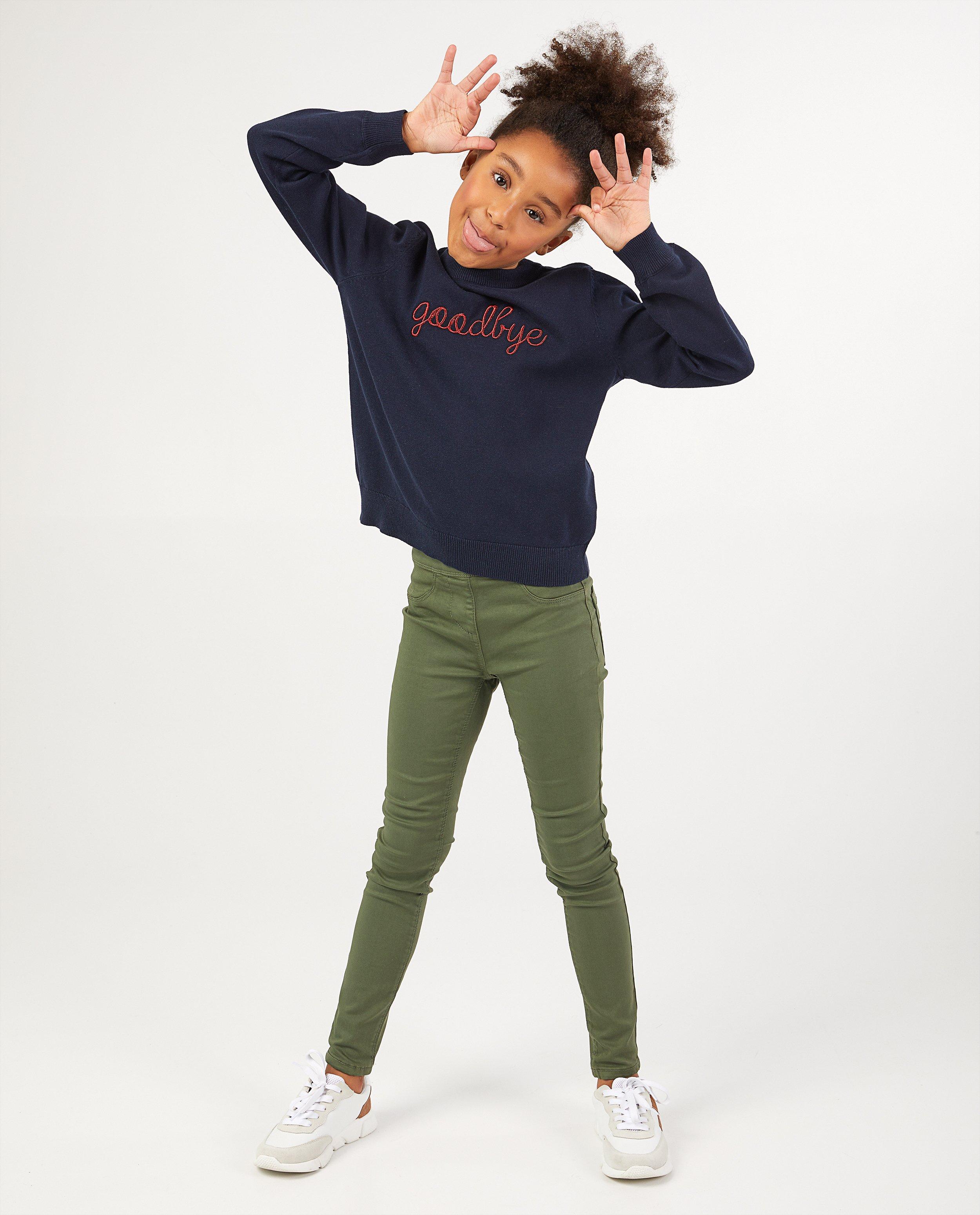 Pull orange foncé BESTies - avec une inscription - Besties