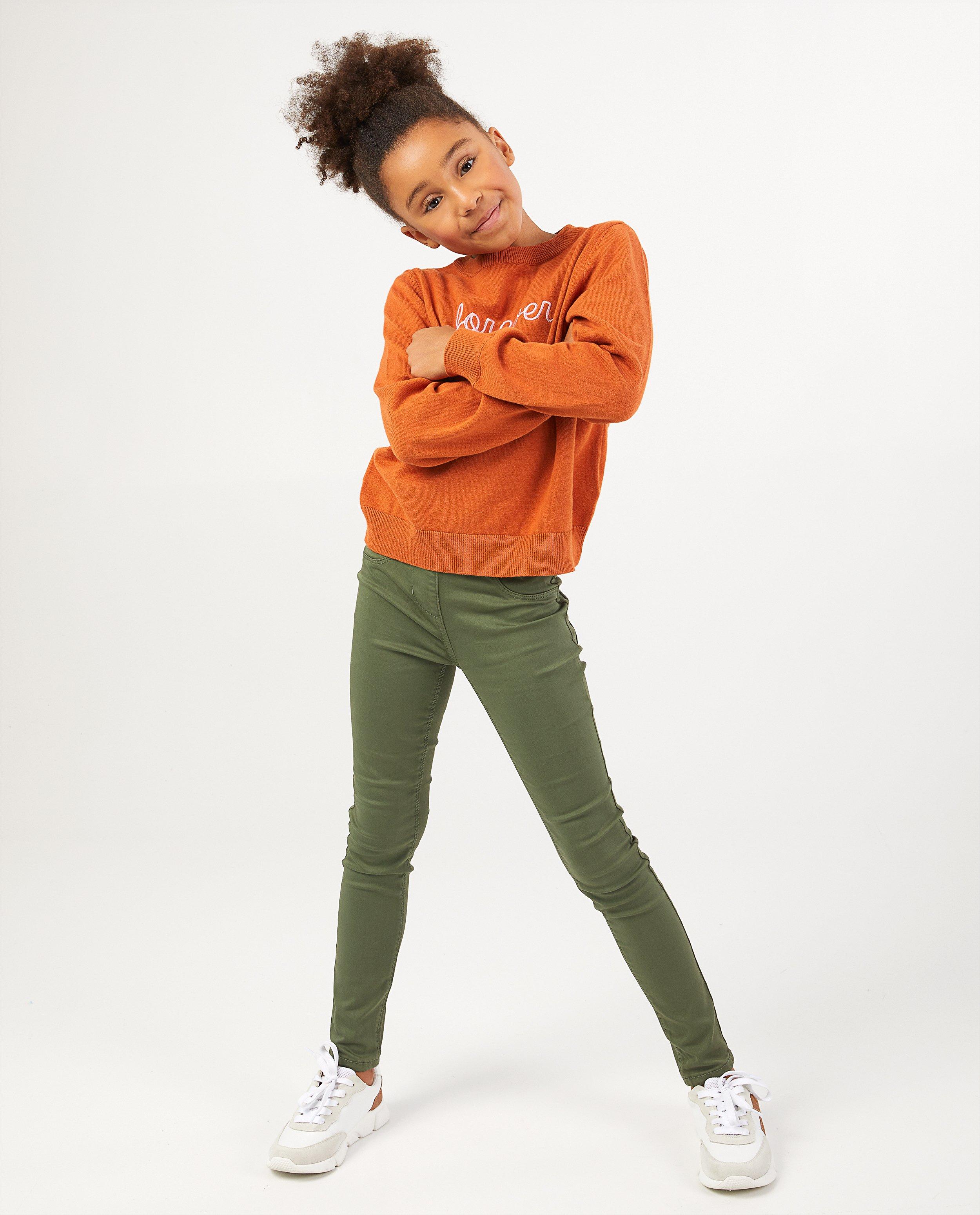 Kaki skinny BESTies - met stretch - Besties