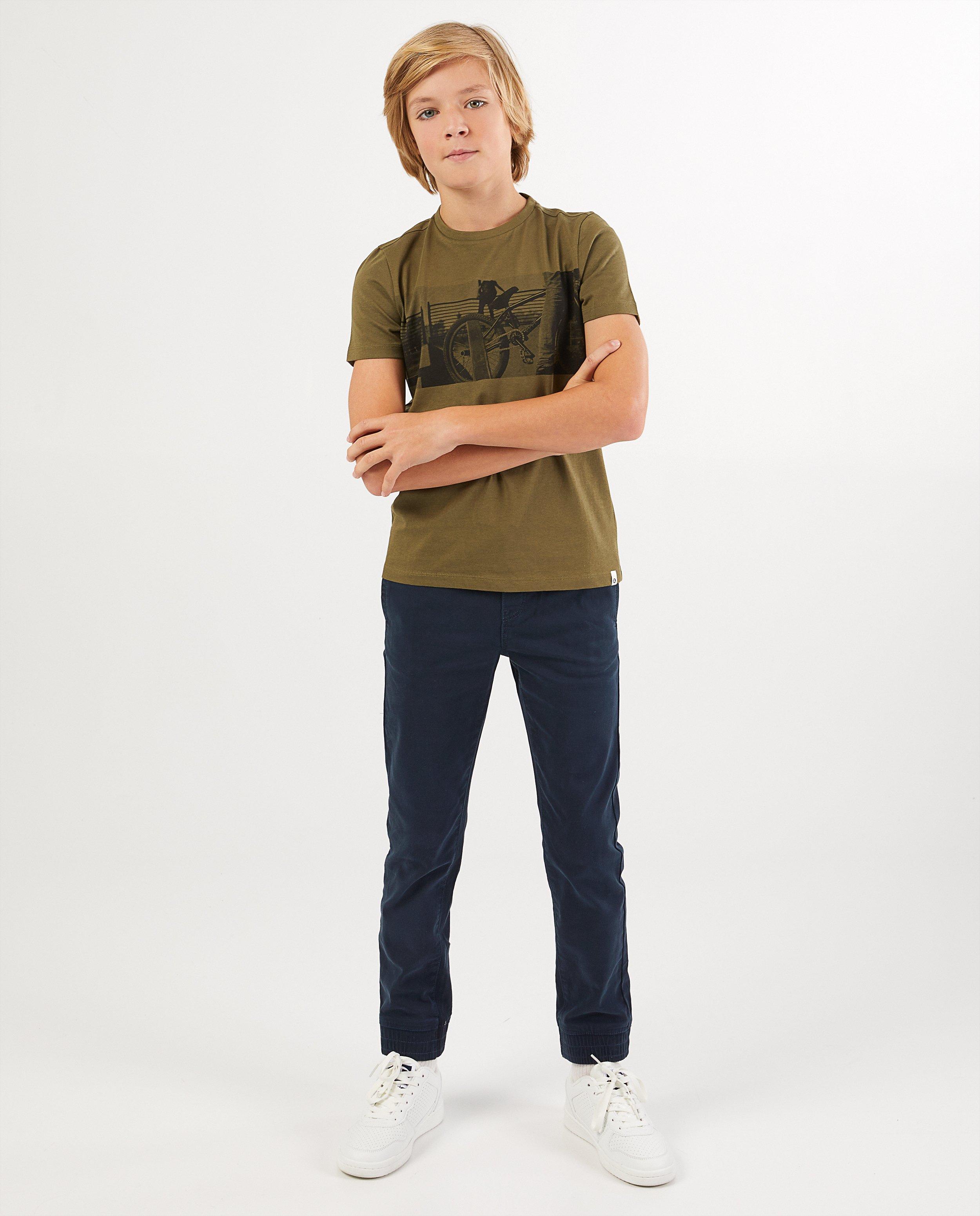 Pantalon brun BESTies, 7-14 ans - légèrement stretch - Besties