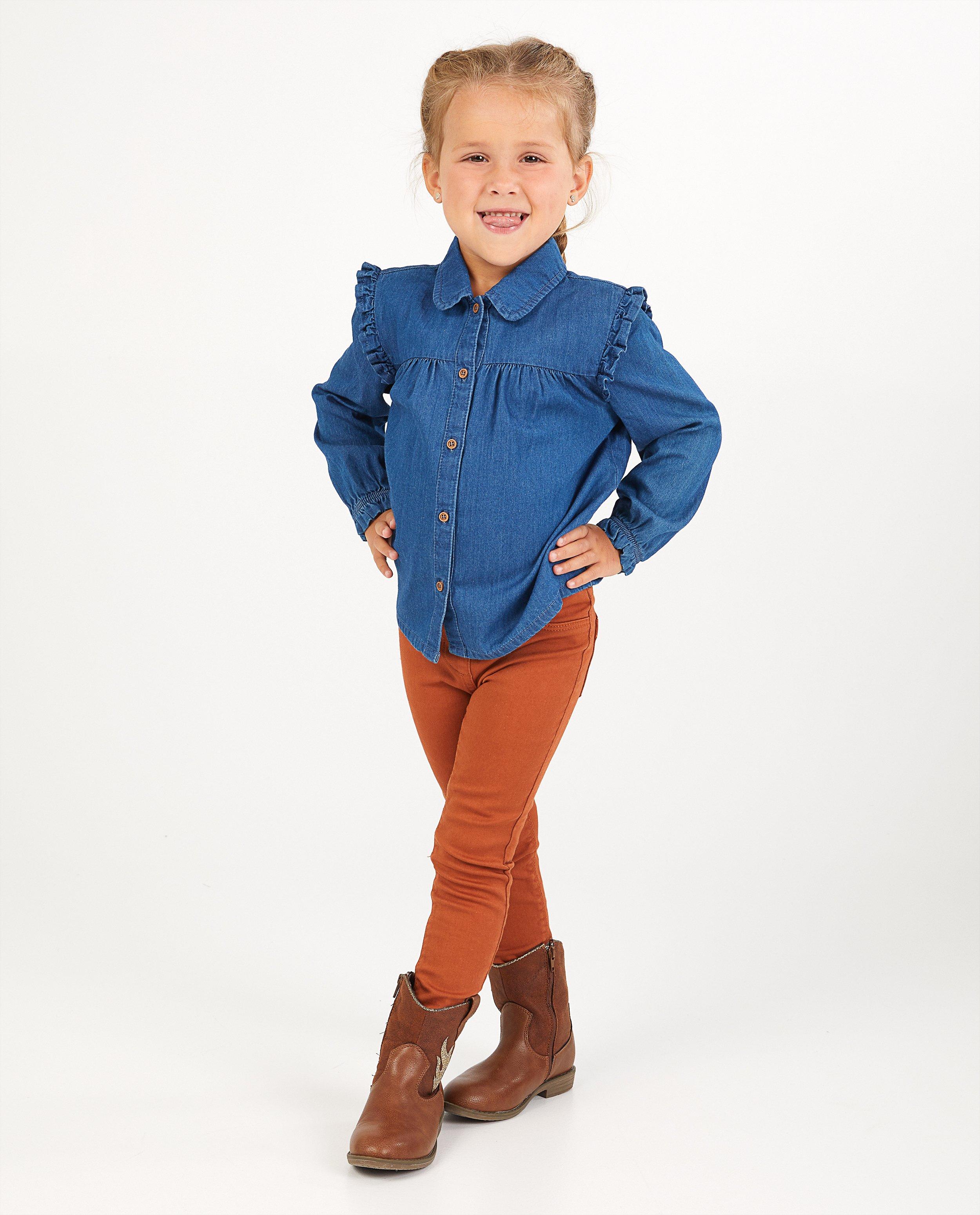 Roestbruine broek BESTies - stretch - Besties