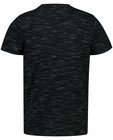 T-shirts - Zwart T-shirt met reliëf