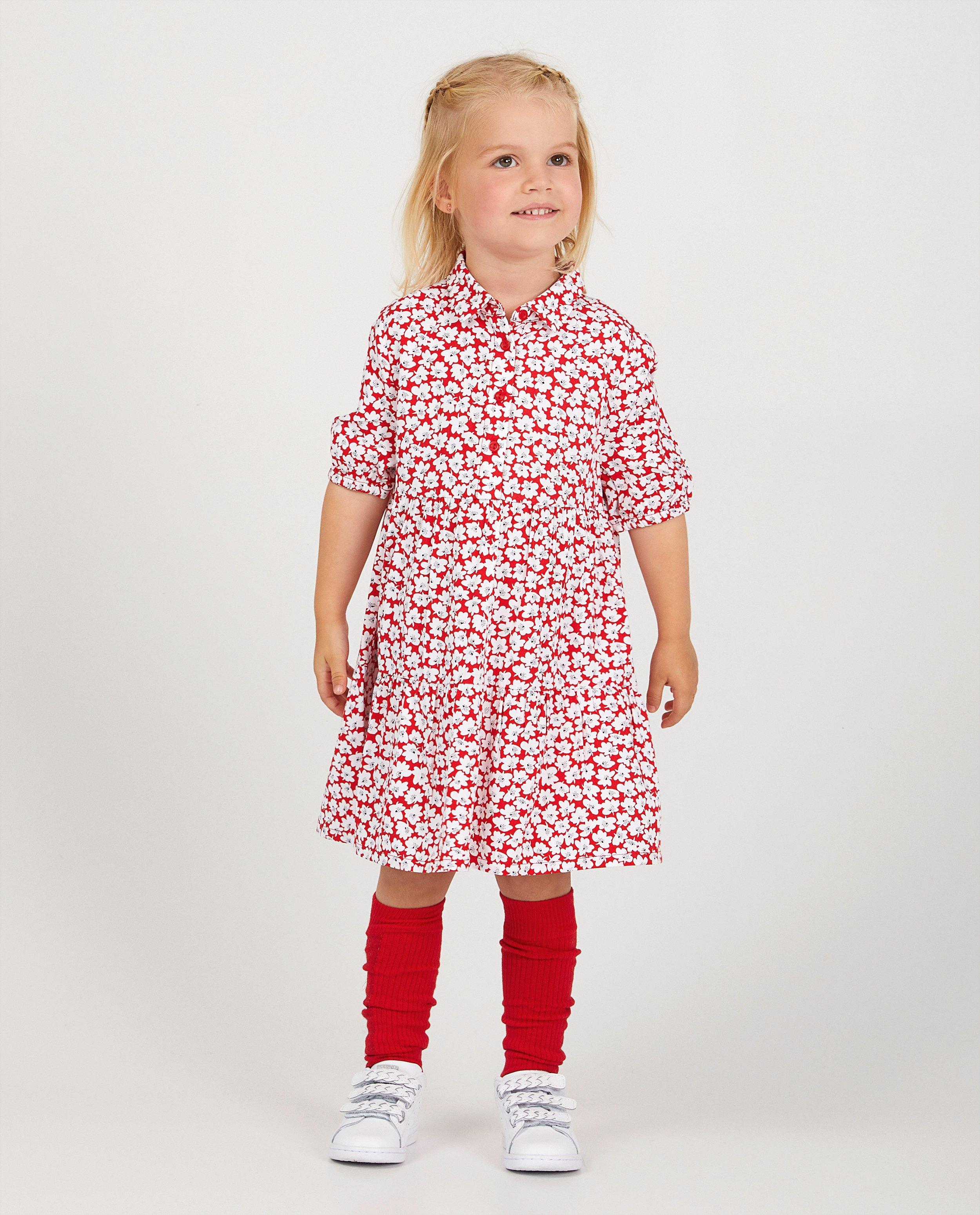 Robe fleurie rouge BESTies - à imprimé intégral - Besties