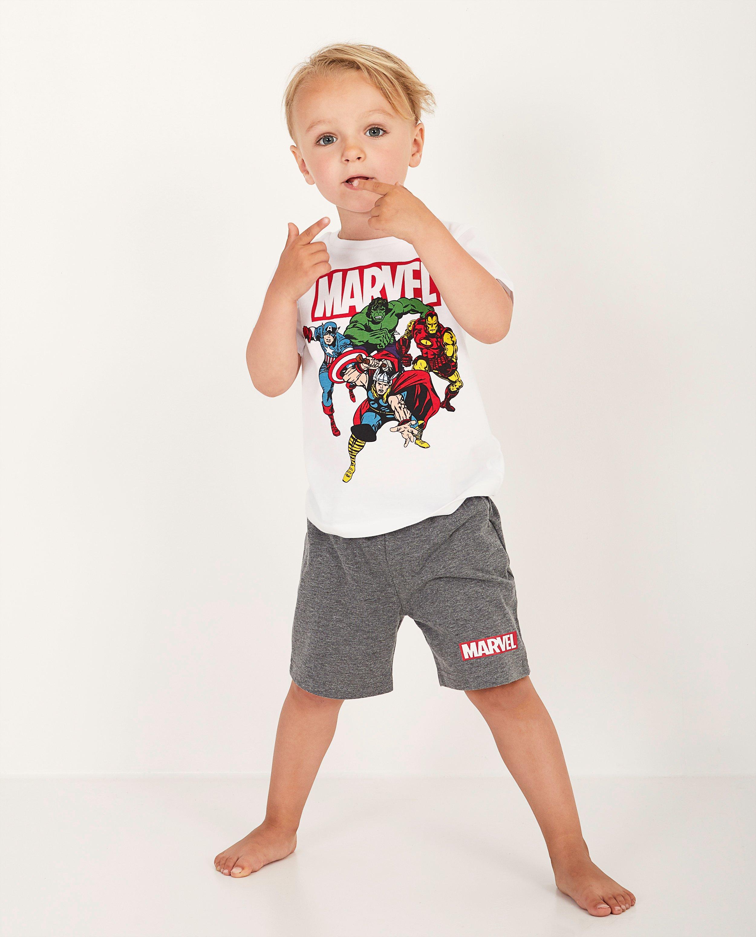 Nachtkleding - Witte 'Marvel'-pyjama