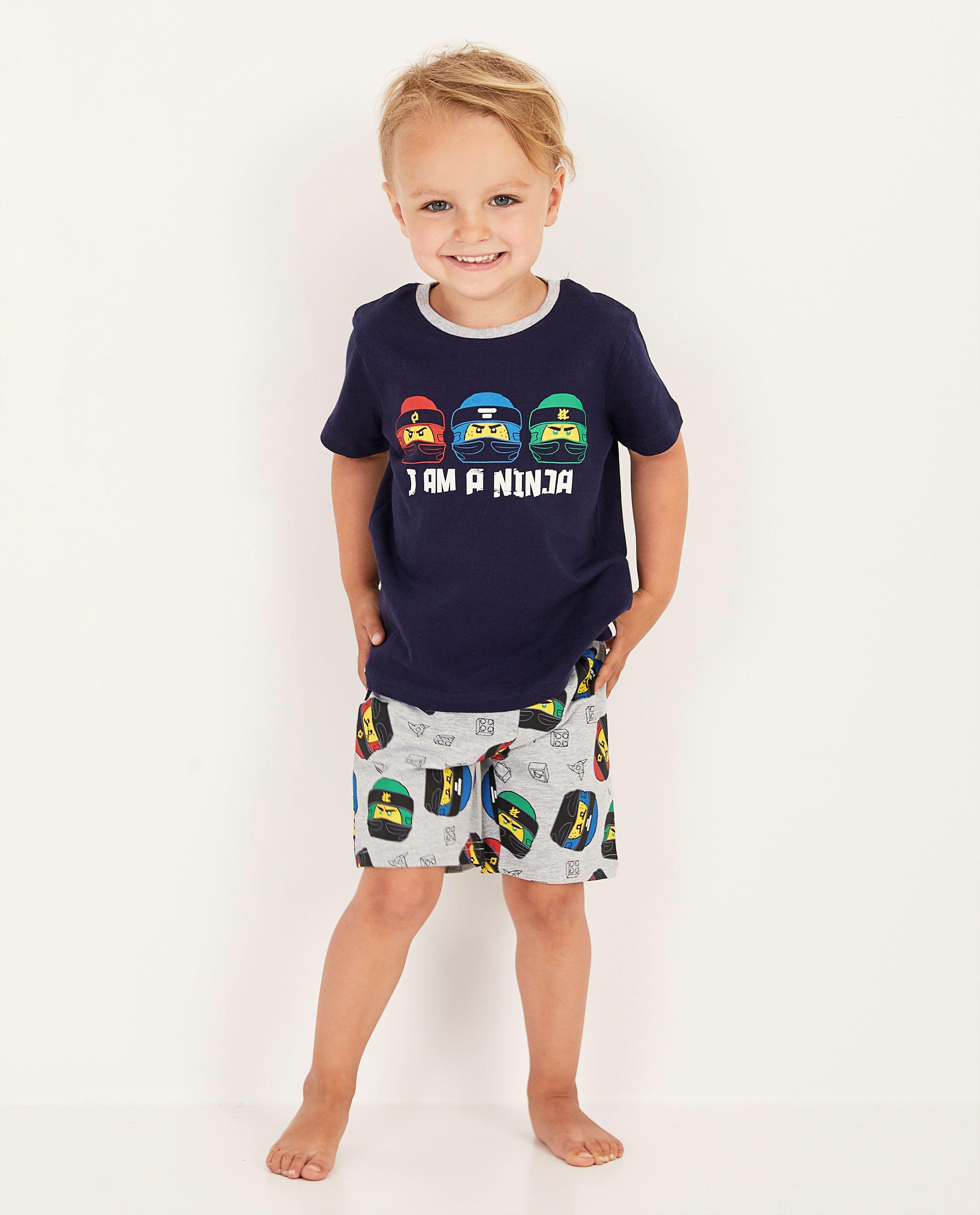 Blauwe Lego-pyjama Ninjago - met print - JBC