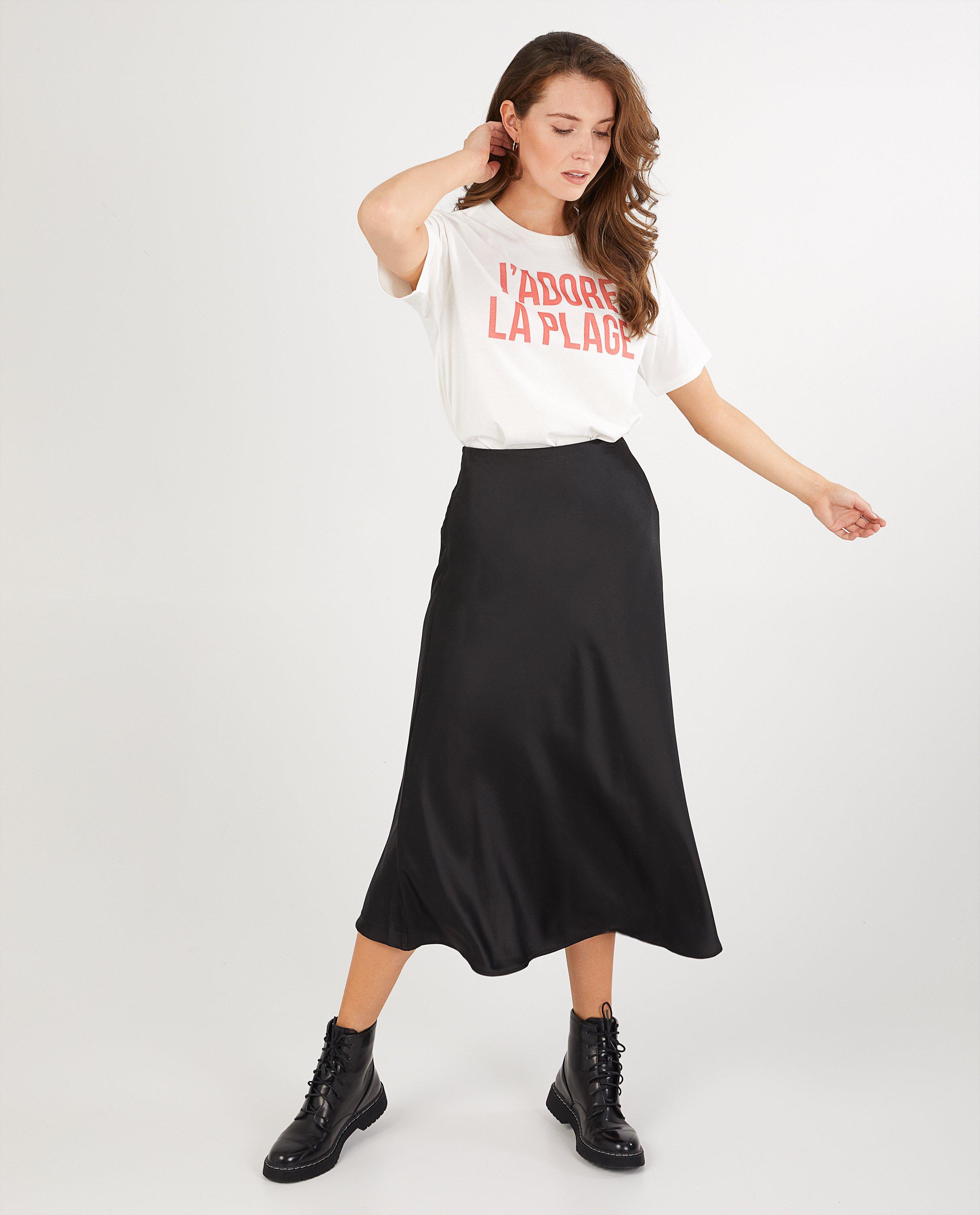 Wit T-shirt met opschrift Youh! - in rood - Youh!