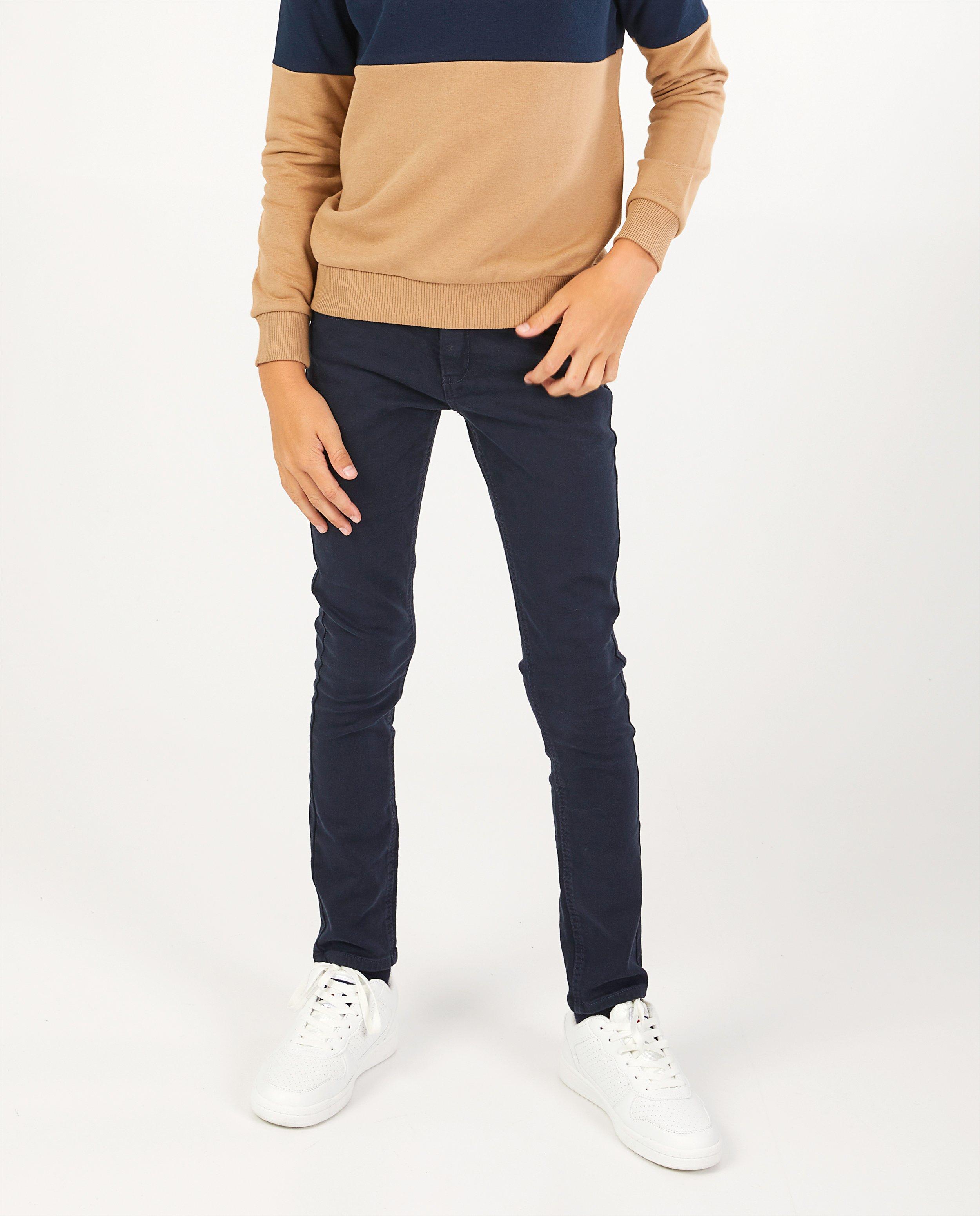 Pantalons - Skinny bleu foncé Joey