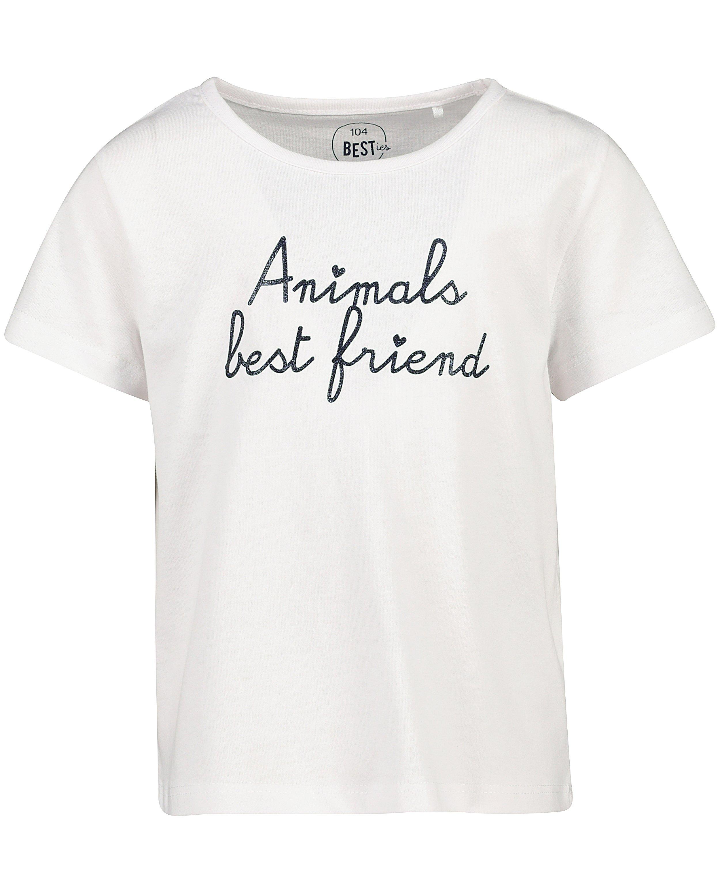 T-shirts - Wit T-shirt met opschrift BESTies