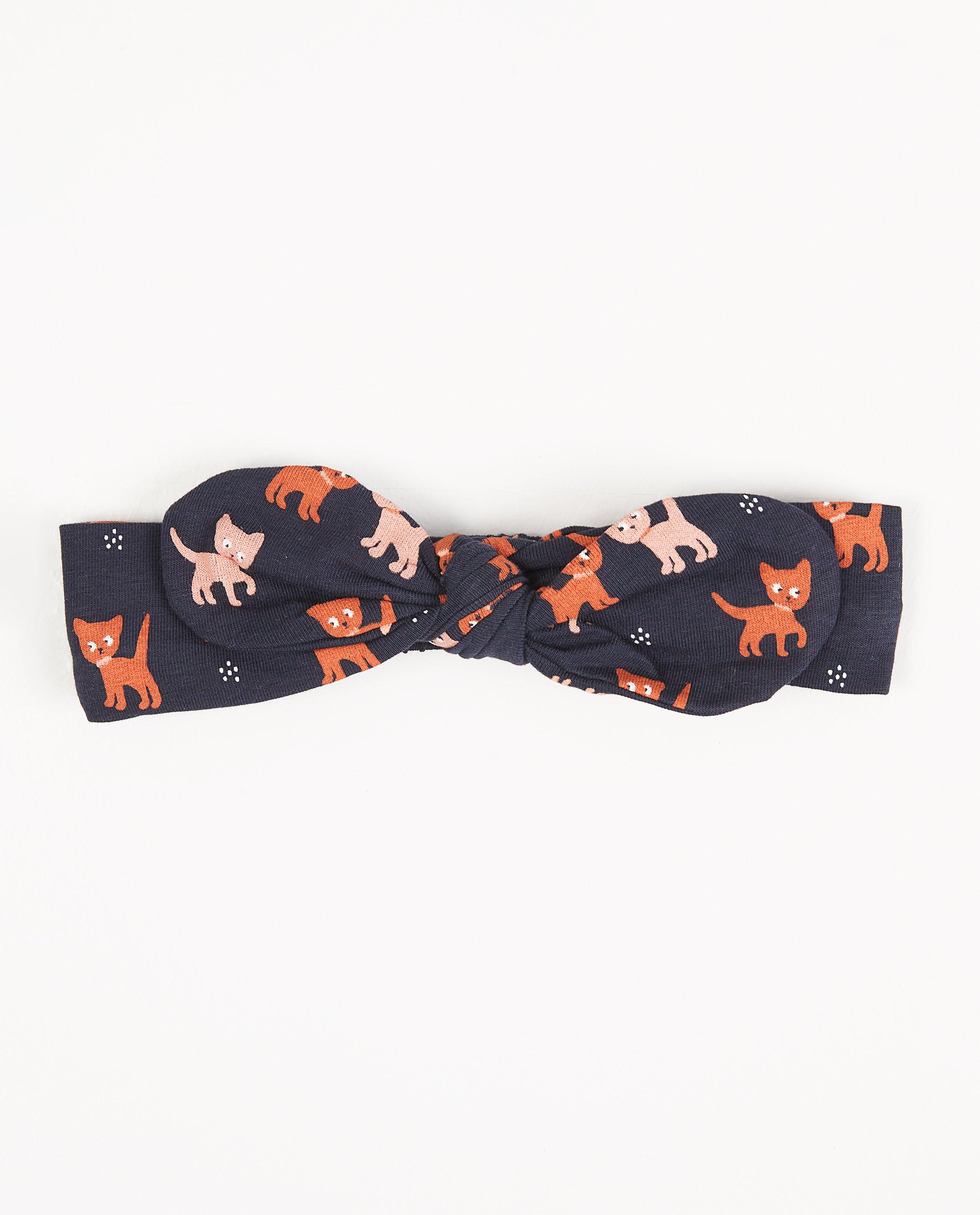 Blauwe haarband met print - allover - Besties