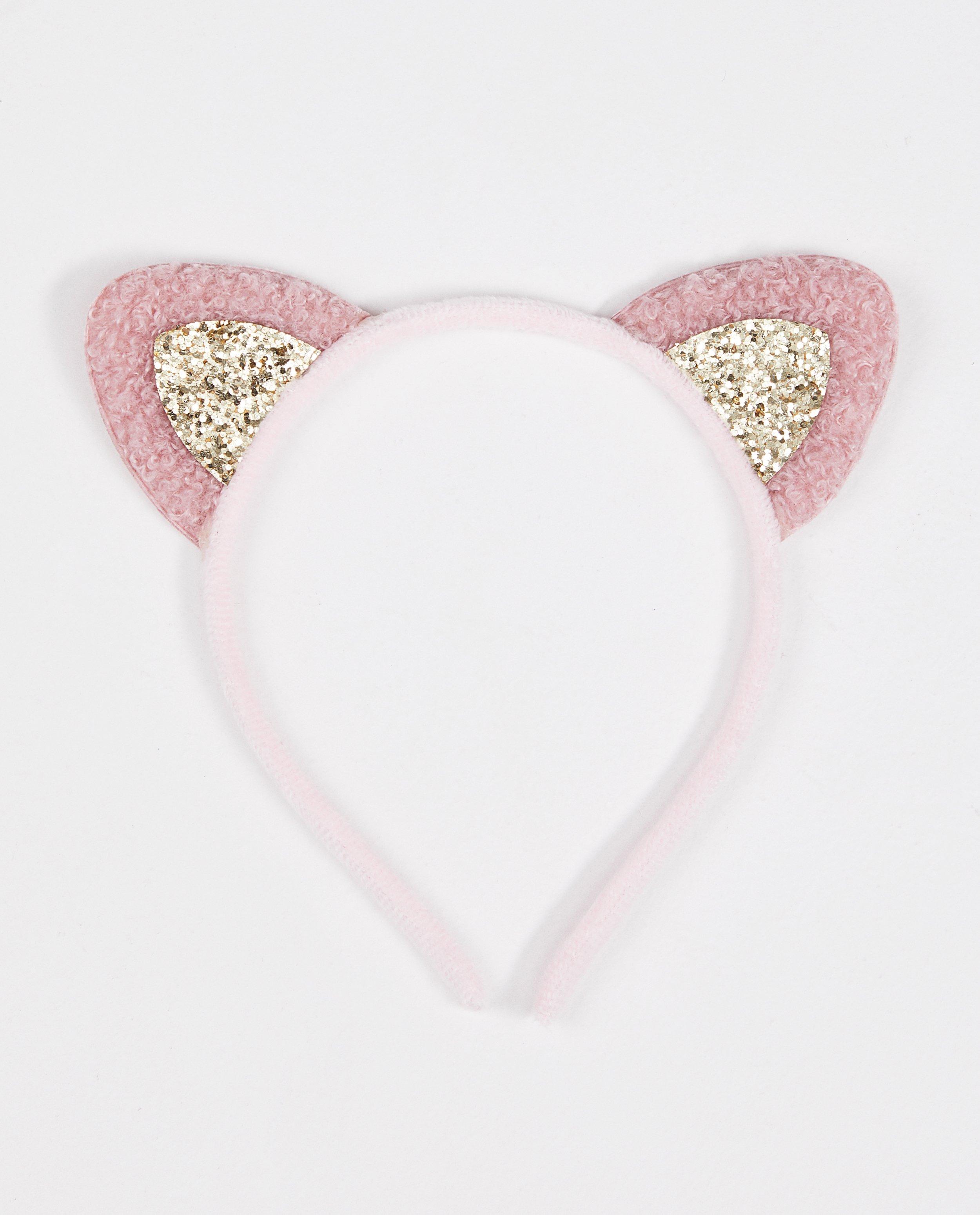 Roze diadeem met oortjes BESTies - met glitter - JBC