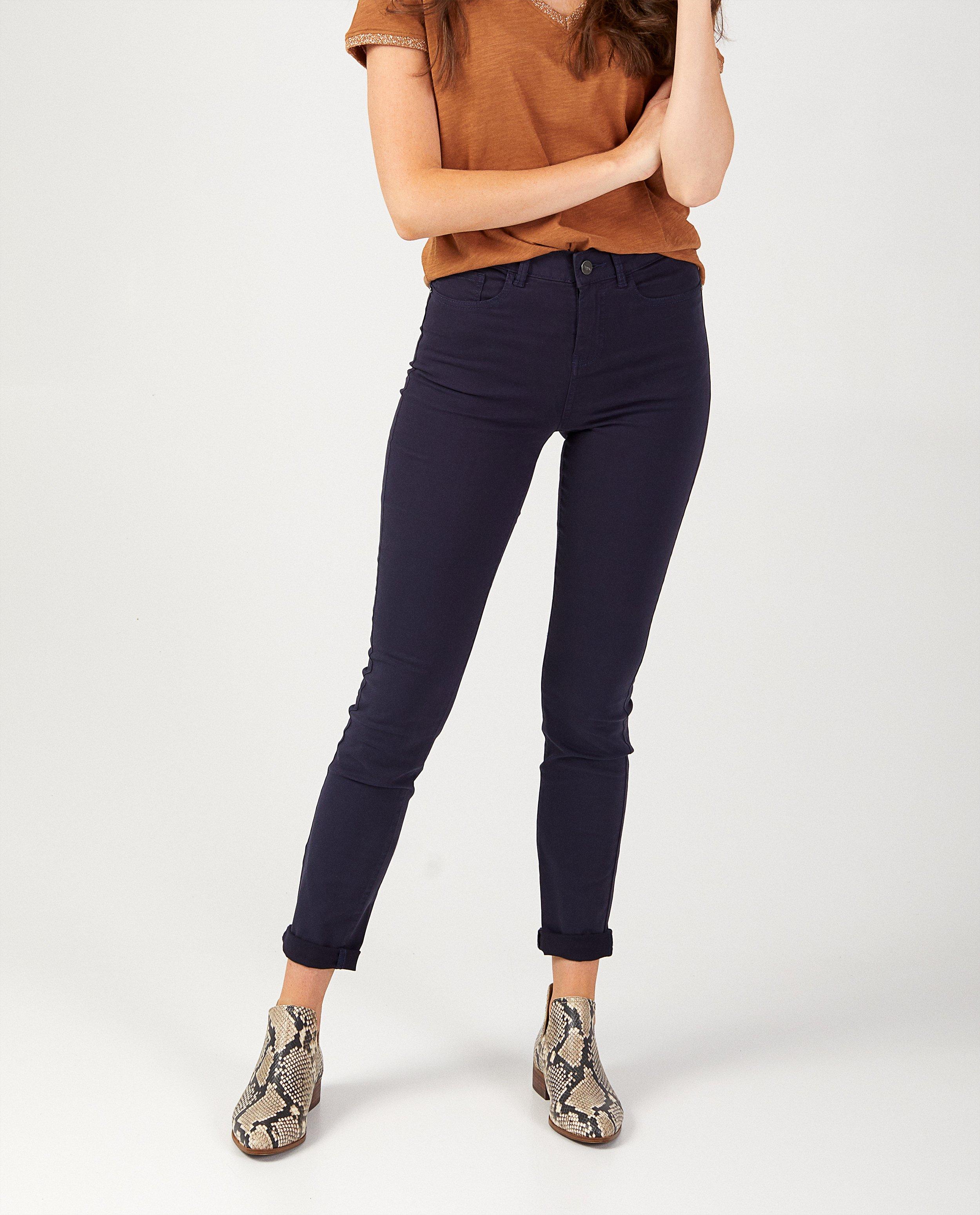 Broeken - Zwarte broek Sora - slim fit