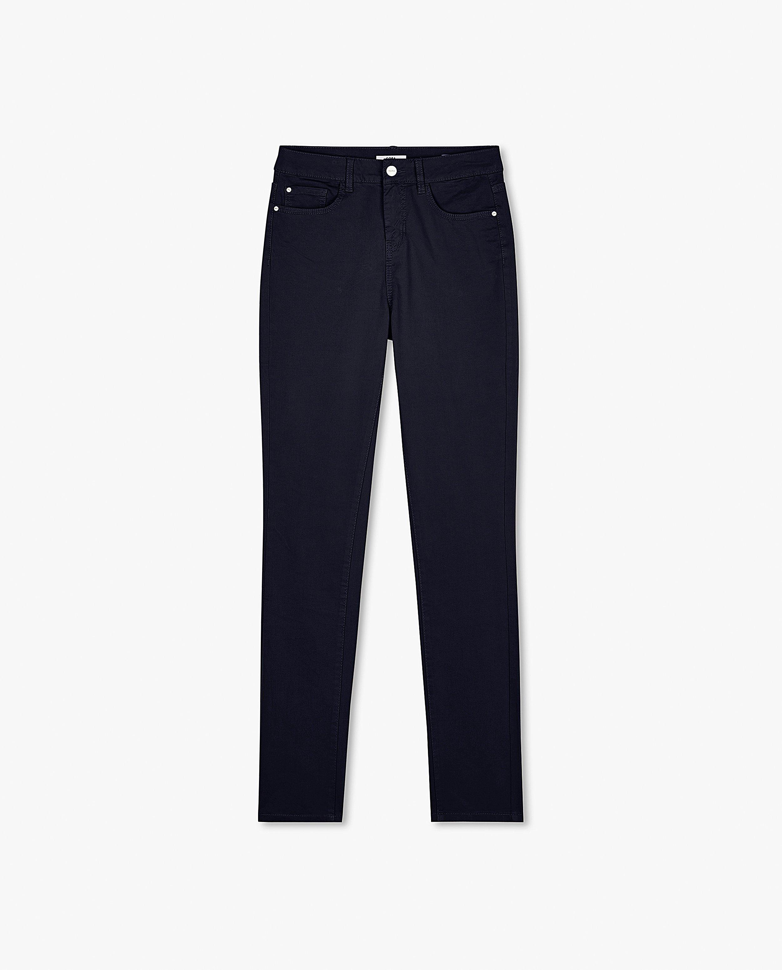 Broeken - Zwarte broek Sora - slim fit