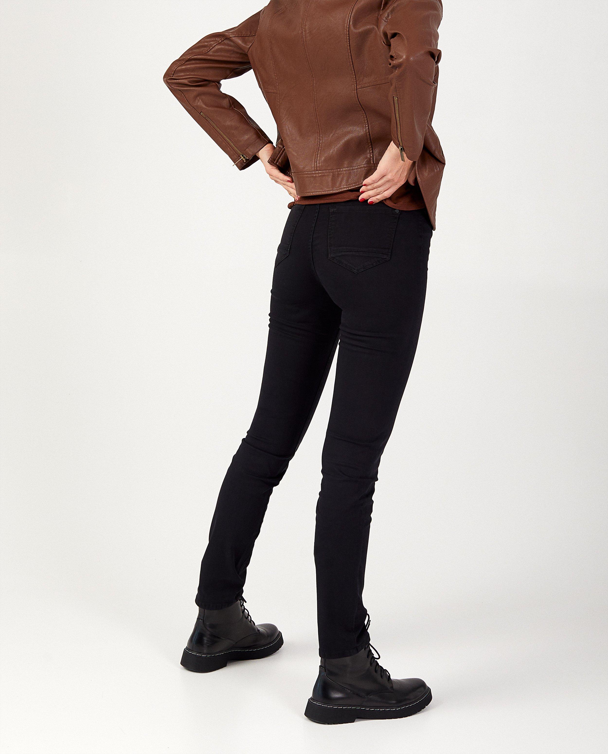 Broeken - Zwarte broek Sora - slim fit