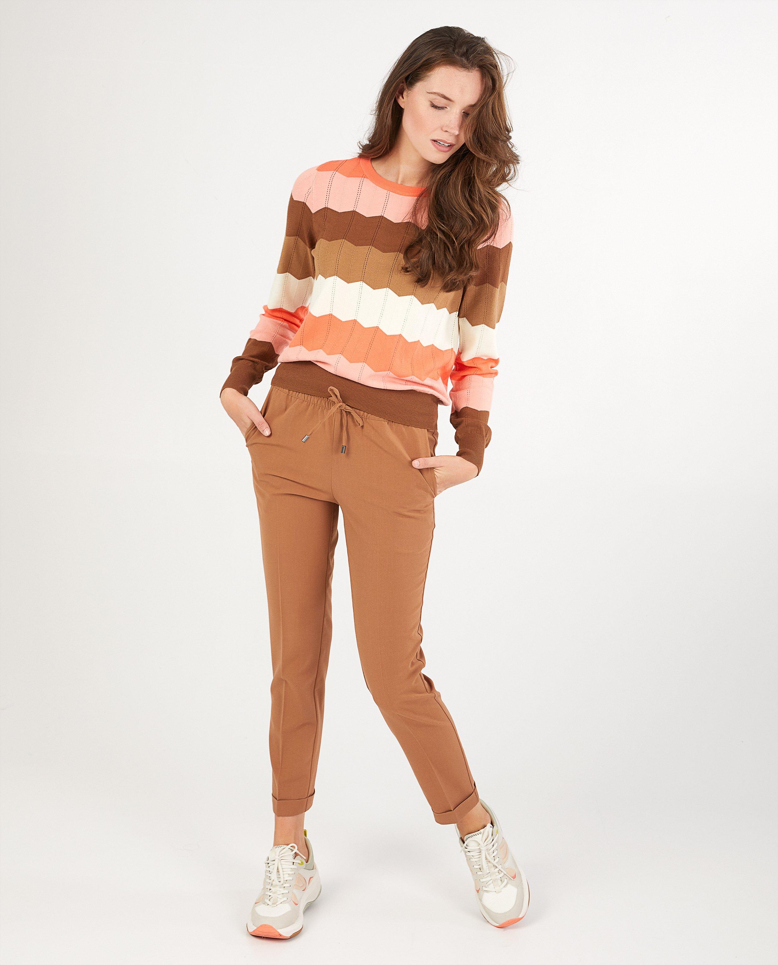 Pantalon brun Sora - plis repassés - Sora