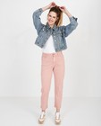 Roze jeans Ella Italia - Elastiek achteraan middel - Ella Italia