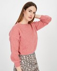 Pulls - Roze trui met ajourpatroon