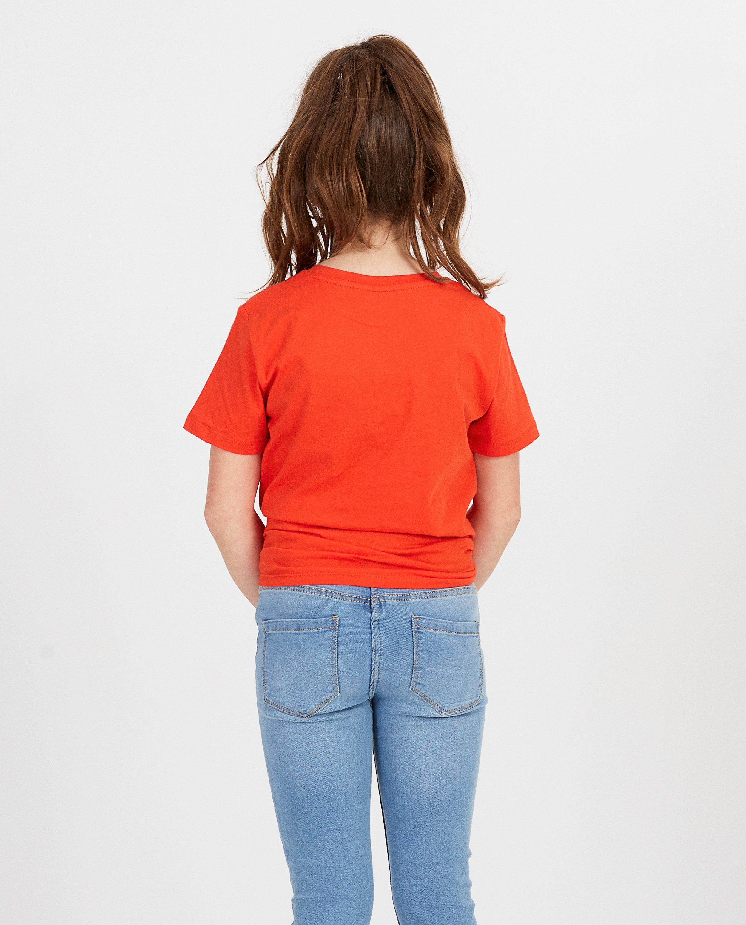 T-shirts - Rood T-shirt met opschrift #LikeMe