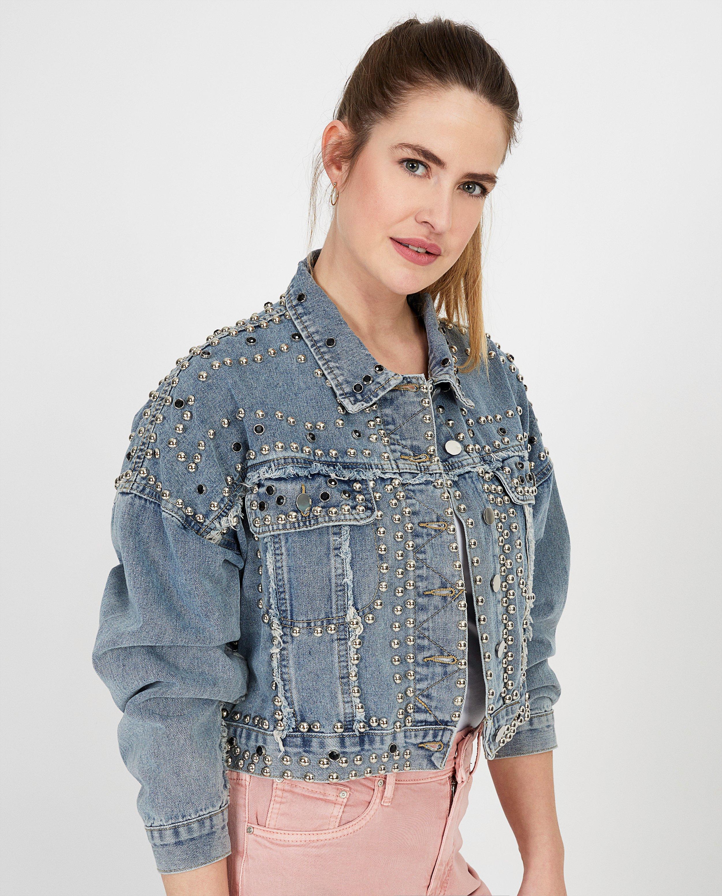 Blazers - Jeansjas met studs Ella Italia