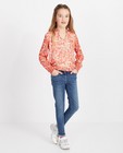 Oranje blouse Ella Italia - bloemenprint - Ella Italia