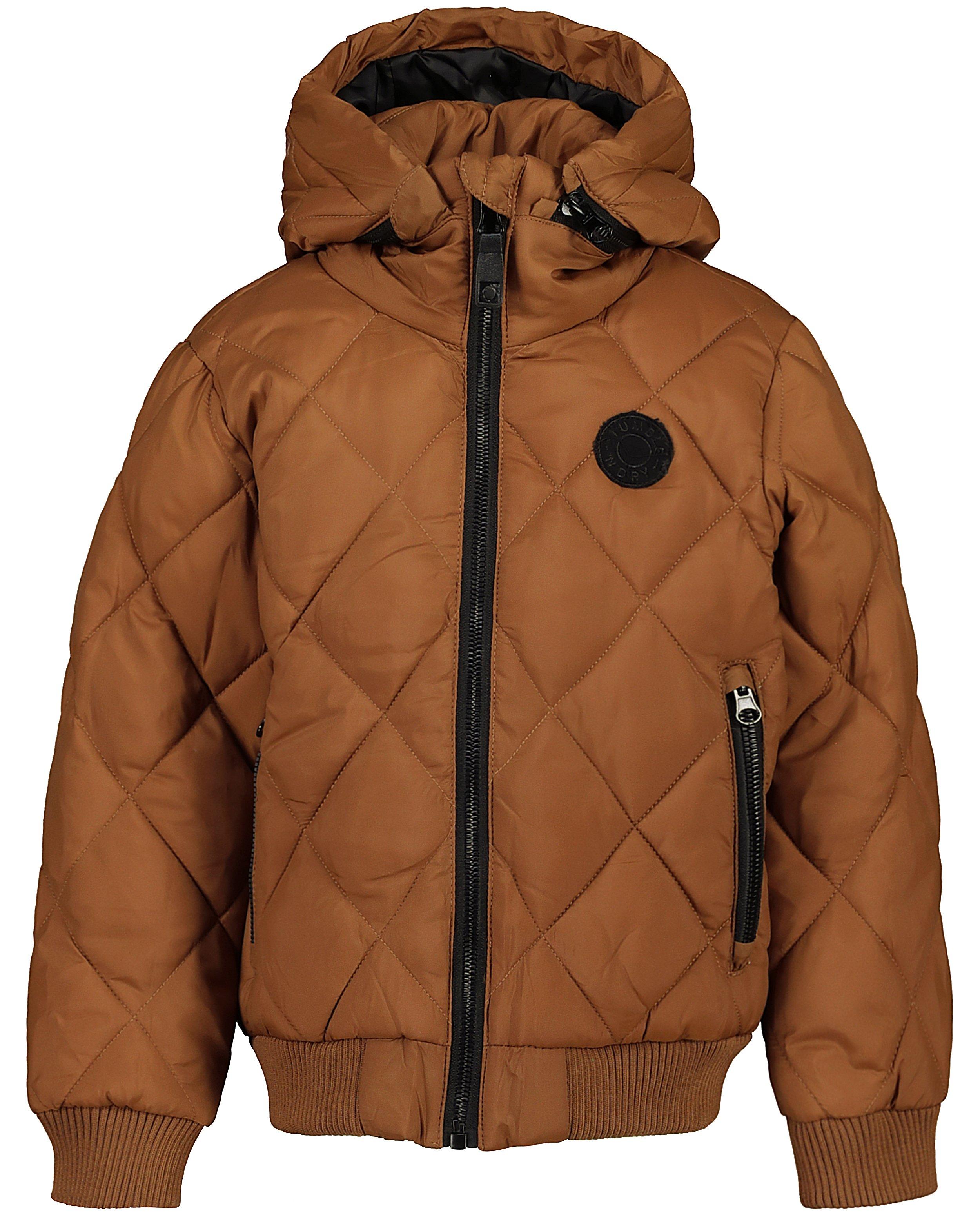 Bruine jas Tumble 'n Dry, 2-7 jaar - met afritsbare capuchon - Tumble 'n Dry
