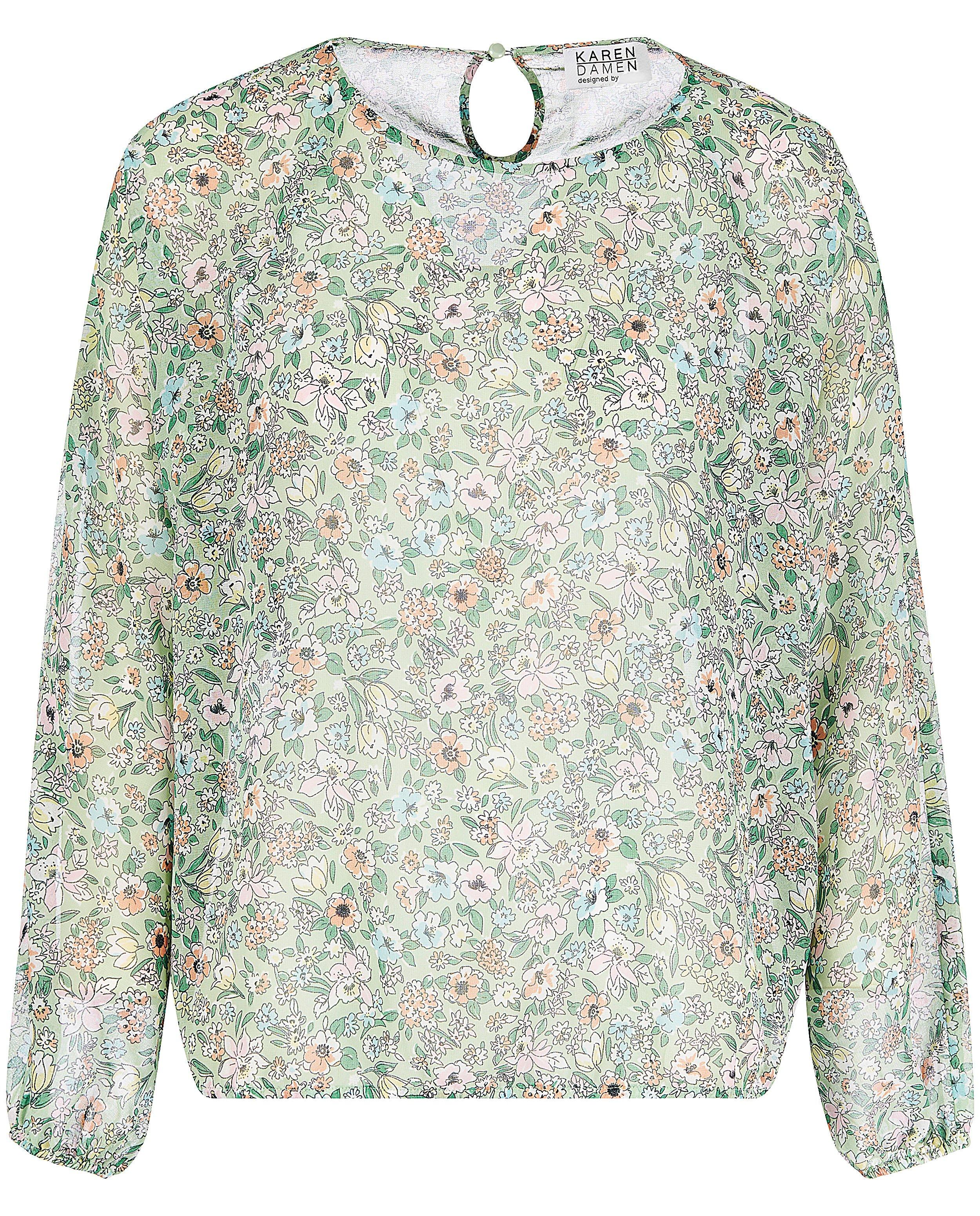 Hemden - Mintgroene blouse Karen Damen