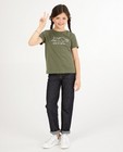 Groen T-shirt met print BESTies - stretch - Besties