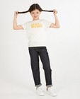 Wit T-shirt met print BESTies - stretch - Besties