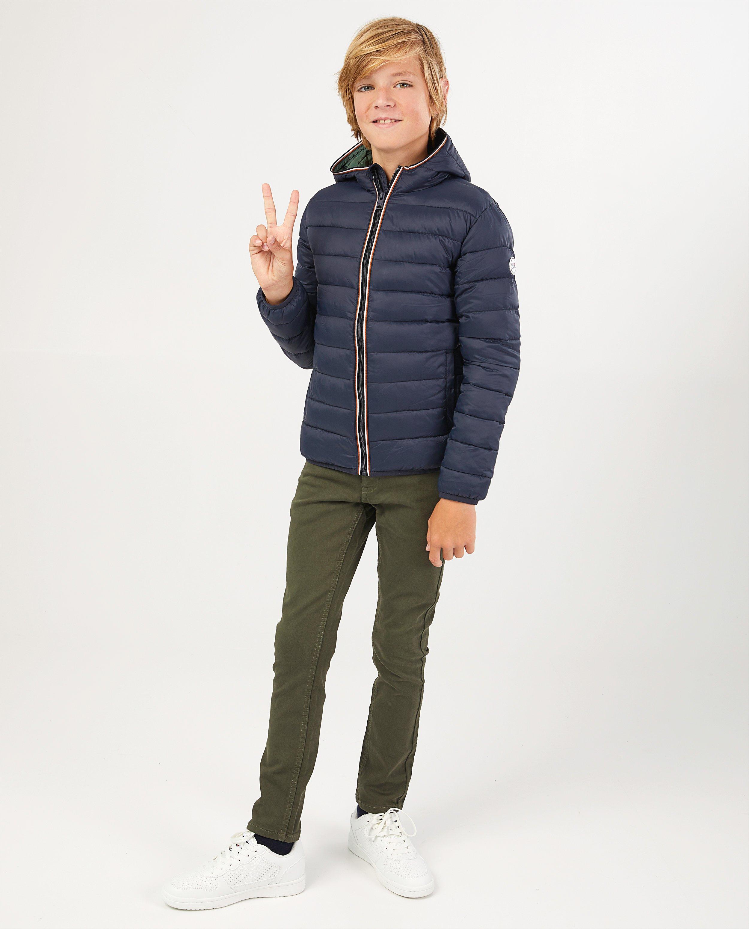 Doudoune 100 % recyclée, 7-14 ans - bleue - Fish & Chips