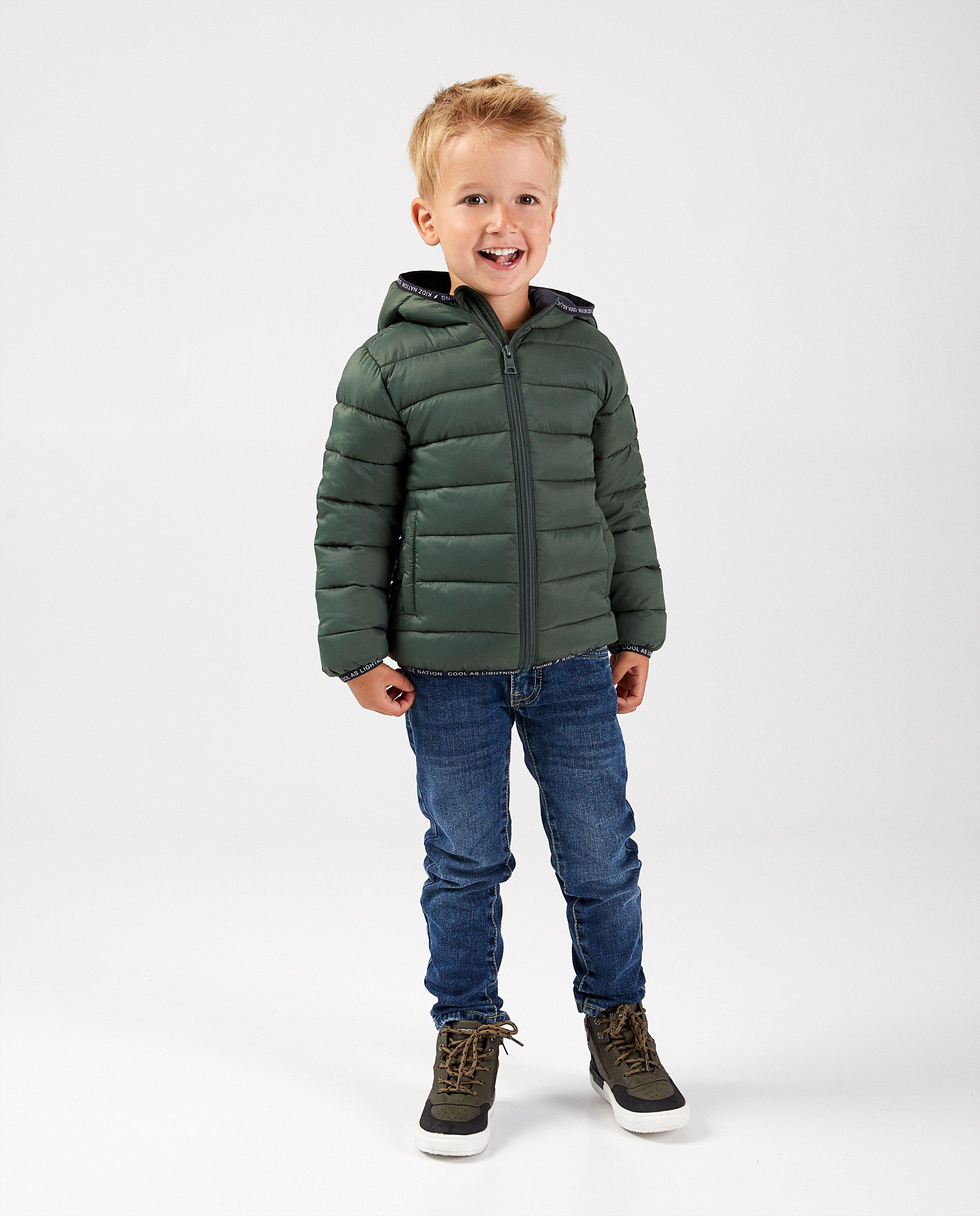 Doudoune 100 % recyclée, 2-7 ans  - verte - Kidz Nation