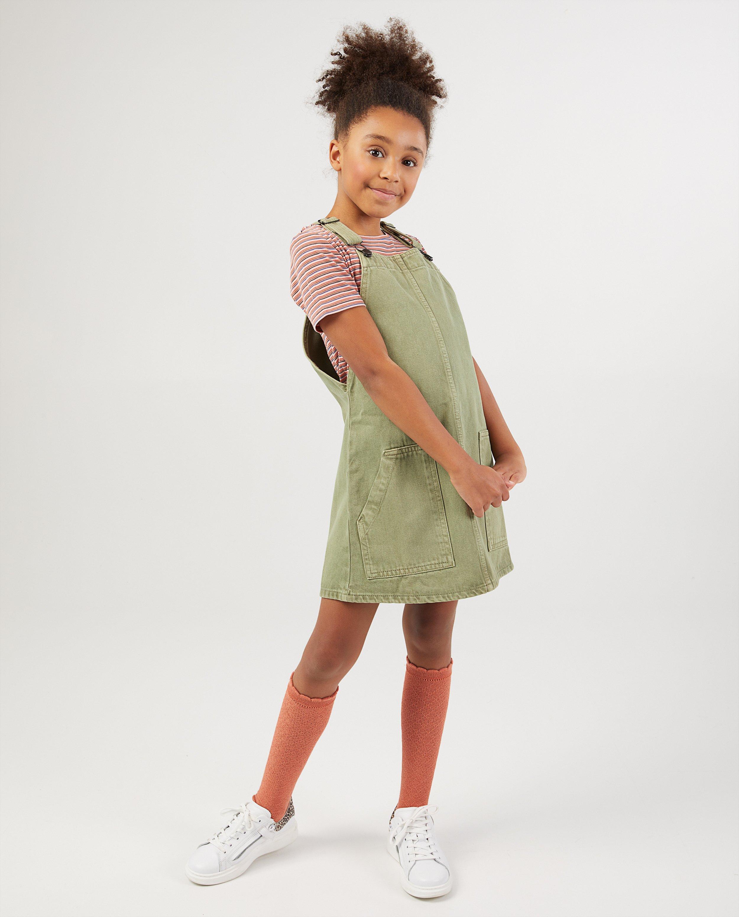 Robe salopette verte BESTies - denim - Besties