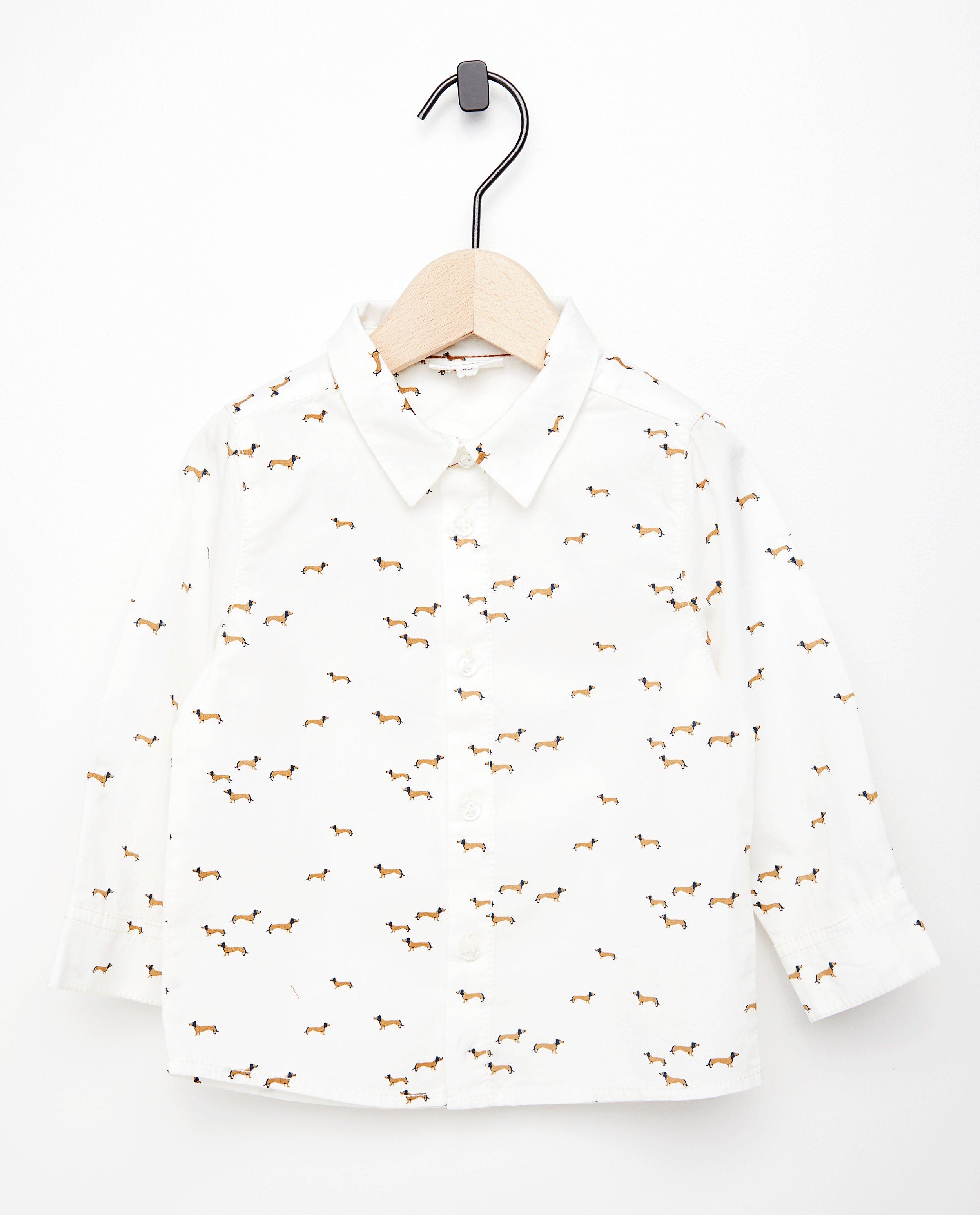 Chemise blanche à imprimé - Fête - imprimé intégral - Cuddles and Smiles