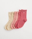 Lot de 3 paires de chaussettes pour bébés - roses et beiges - Cuddles and Smiles
