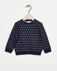 Blauwe sweater met print - Feest - allover - Cuddles and Smiles
