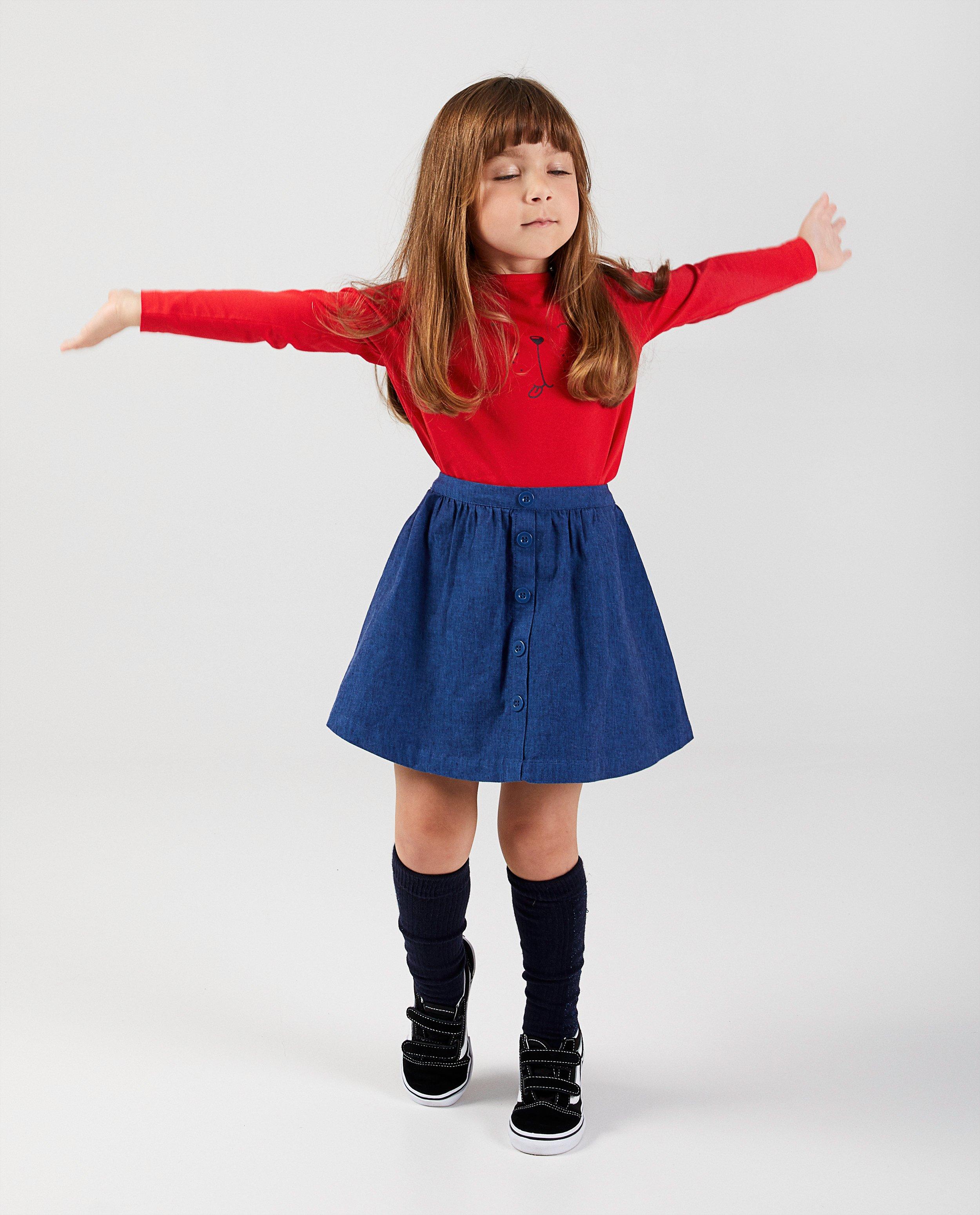 Roze longsleeve van biokatoen  - met print - Milla Star