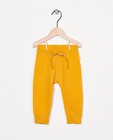 Pantalon molletonné jaune en coton bio - stretch - Cuddles and Smiles