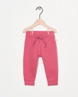 Roze sweatbroekje van biokatoen - stretch - Cuddles and Smiles