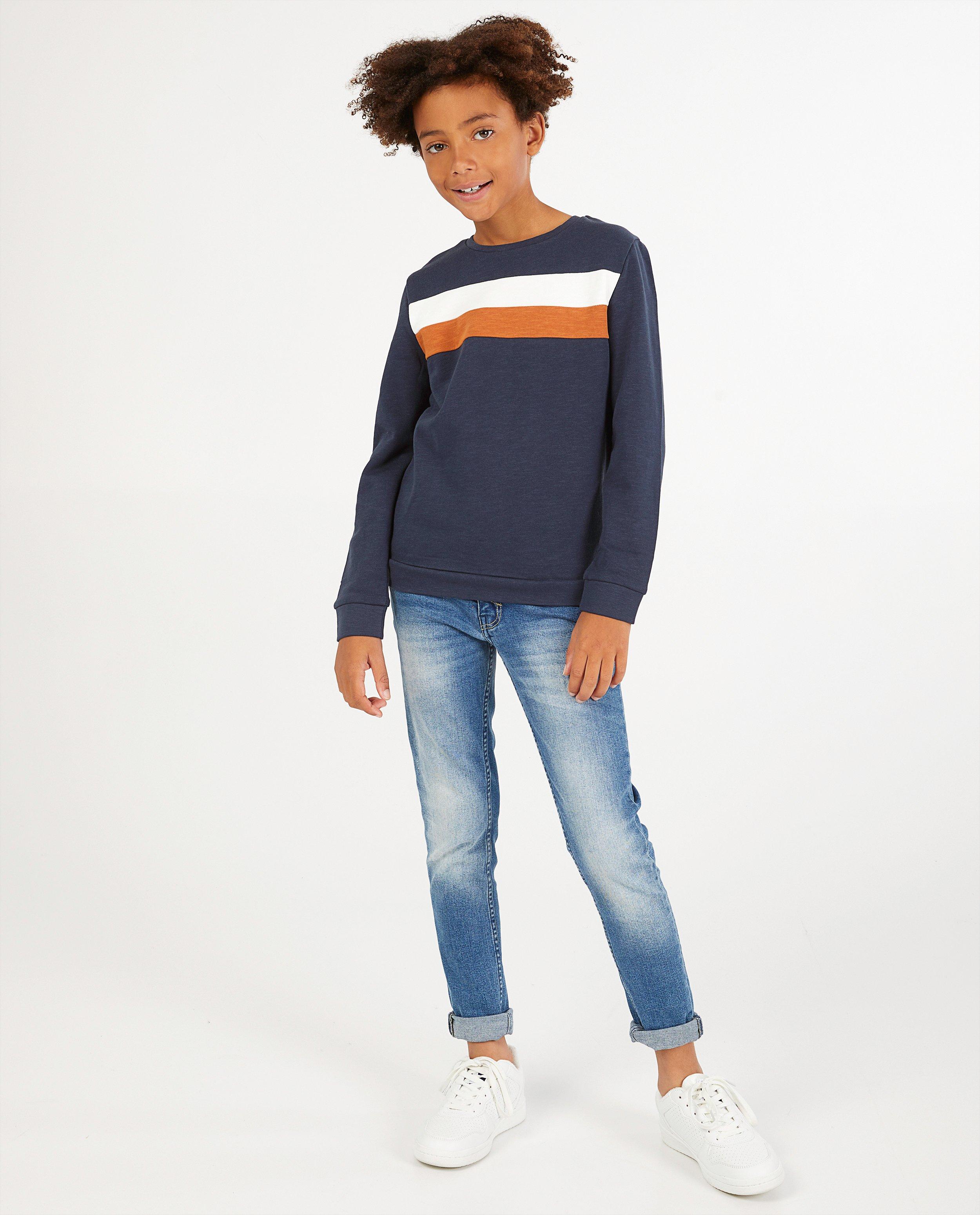 Groene sweater met strepen BESTies - stretch - Besties