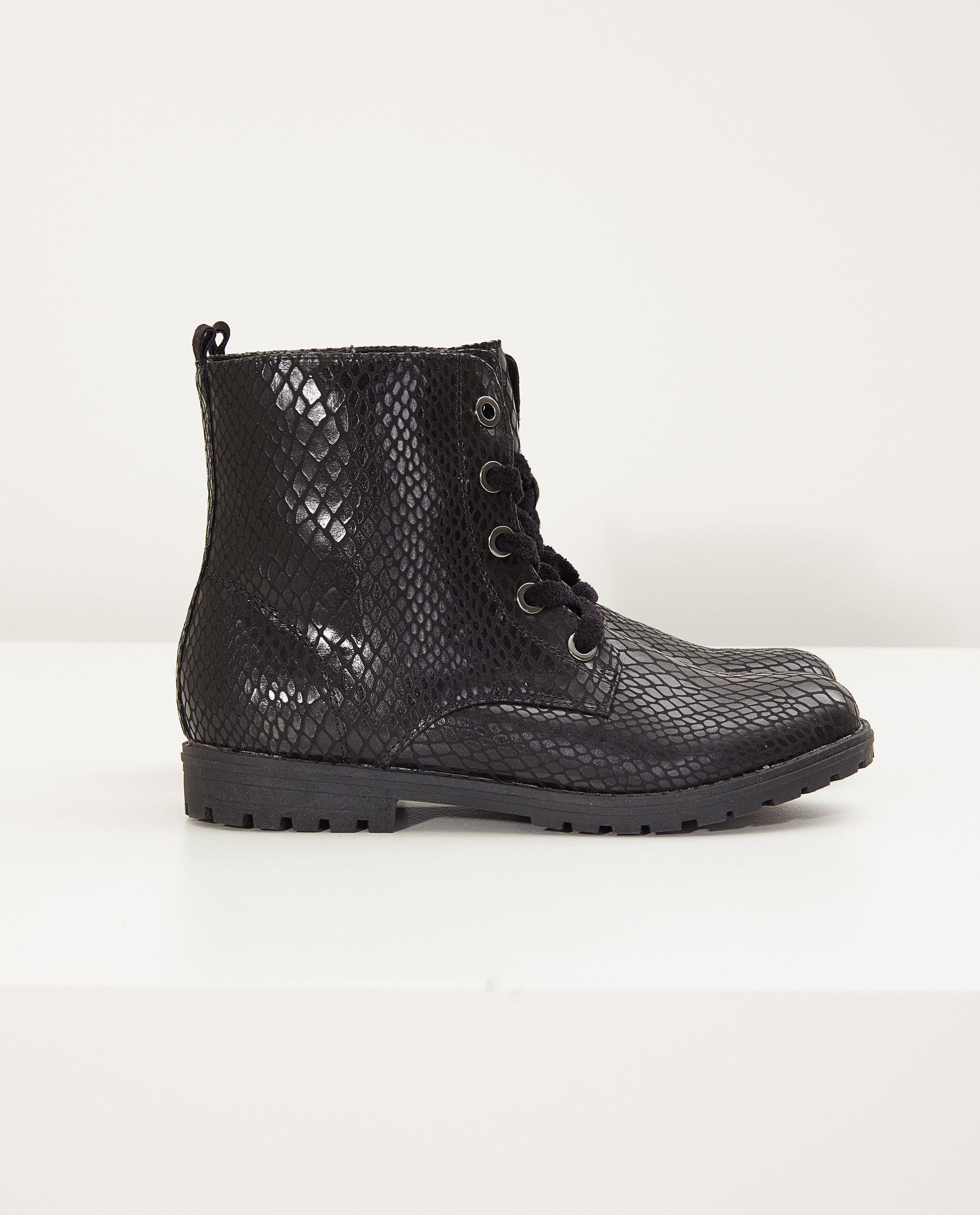 Bottes noires, pointure 33-38 - motif - Sprox